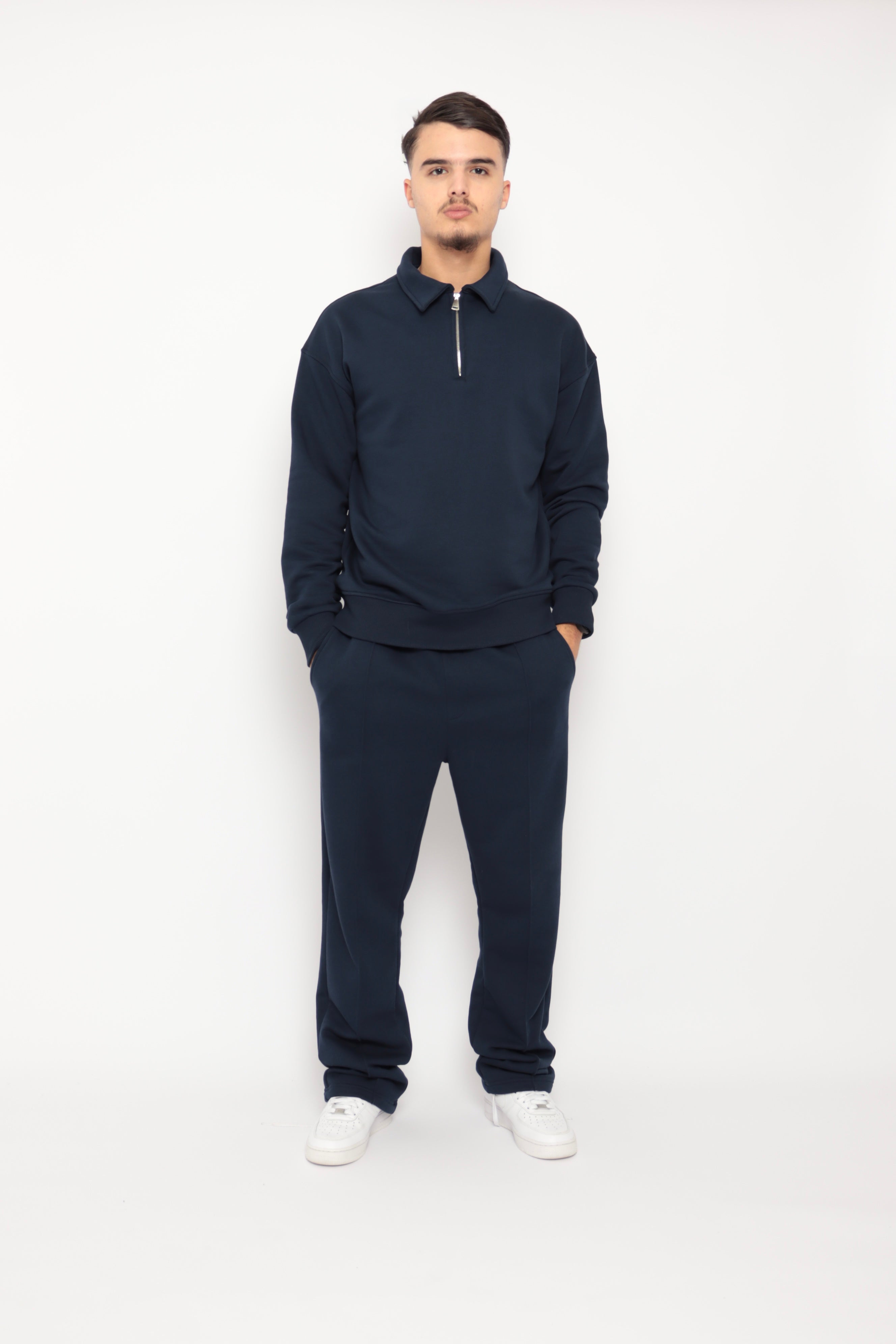 Ensemble Nova Col Polo Zippé – bleu marine - NO LIMIT