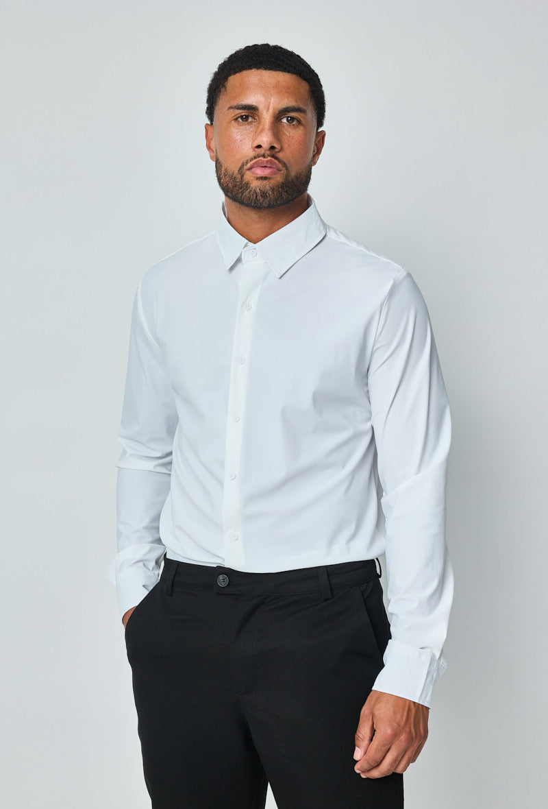 Chemise techwear – blanc - NO LIMIT