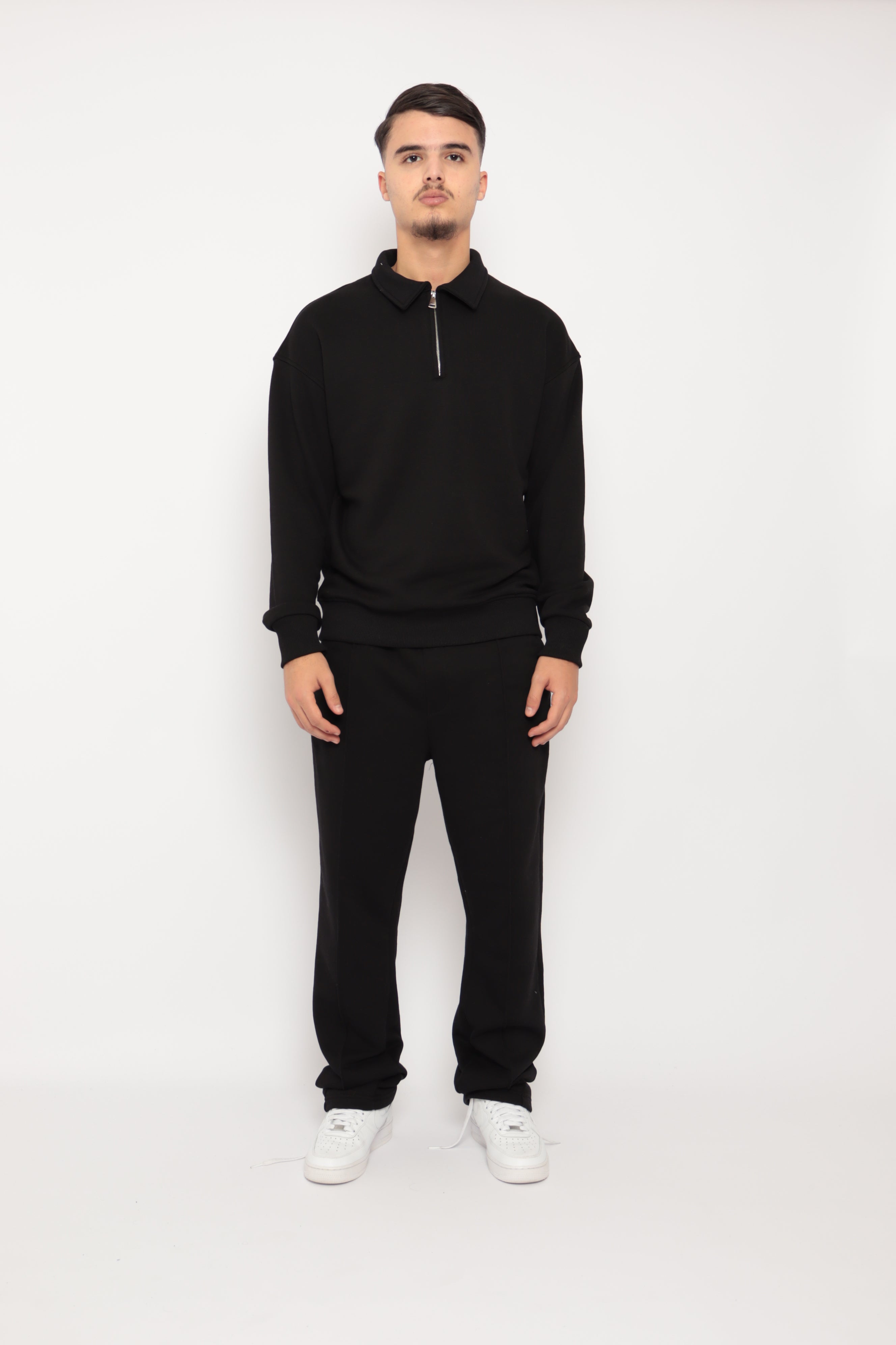 Ensemble Nova Col Polo Zippé – noir - NO LIMIT