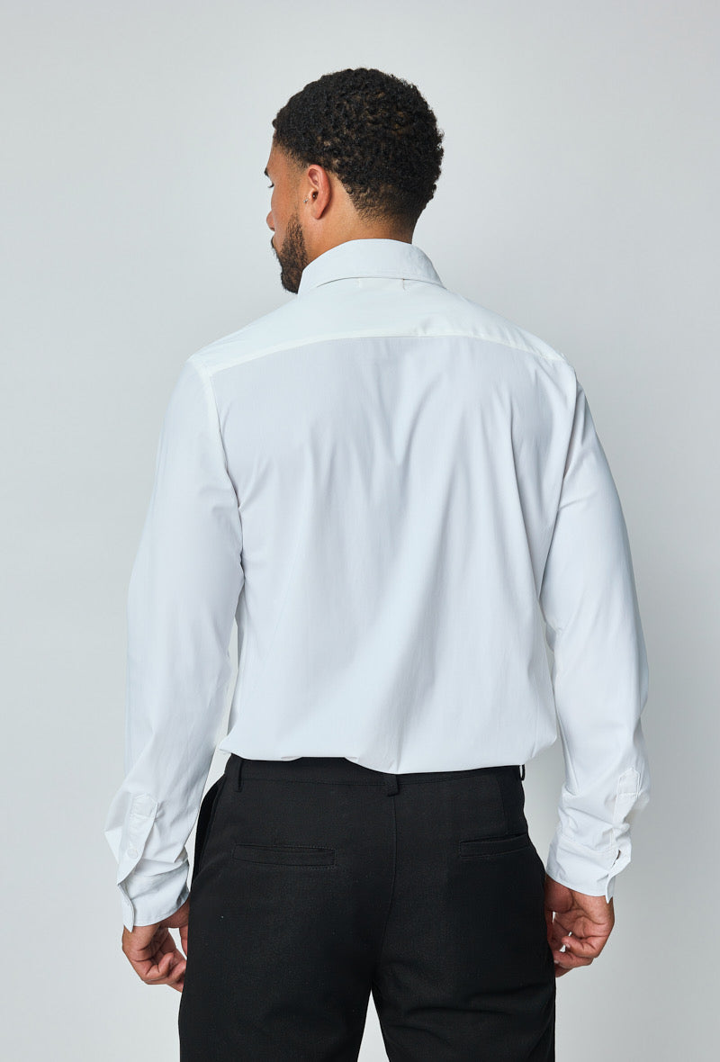 Chemise techwear – blanc - NO LIMIT