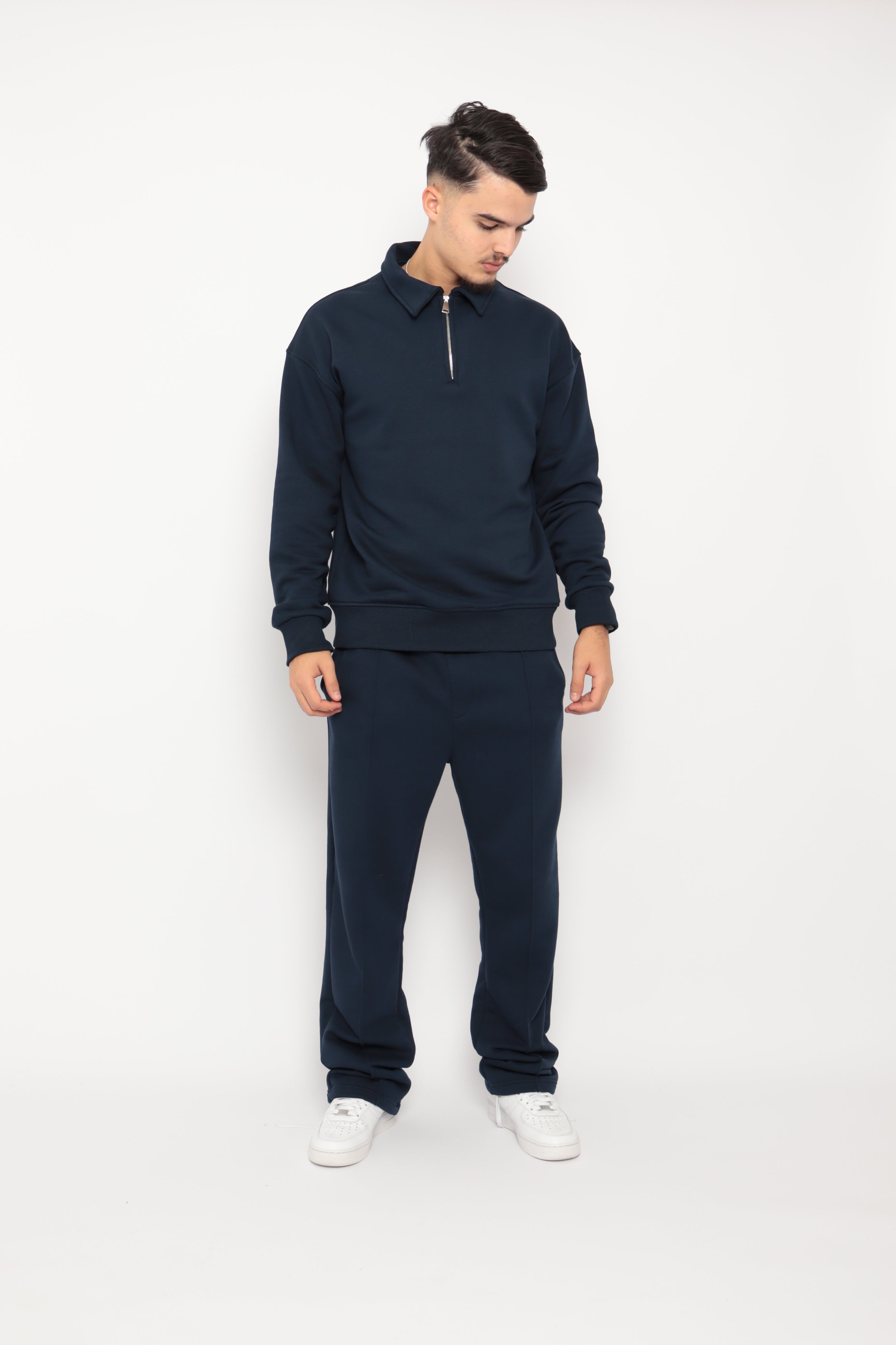 Ensemble Nova Col Polo Zippé – bleu marine - NO LIMIT