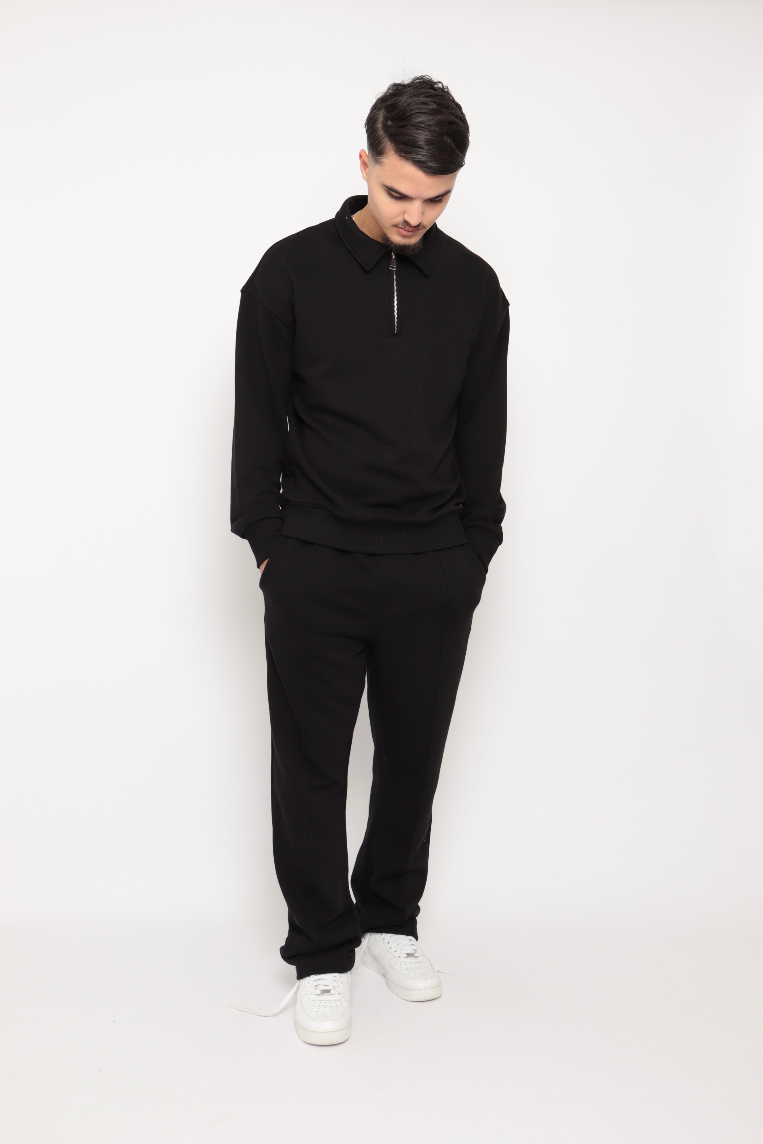 Ensemble Nova Col Polo Zippé – noir - NO LIMIT