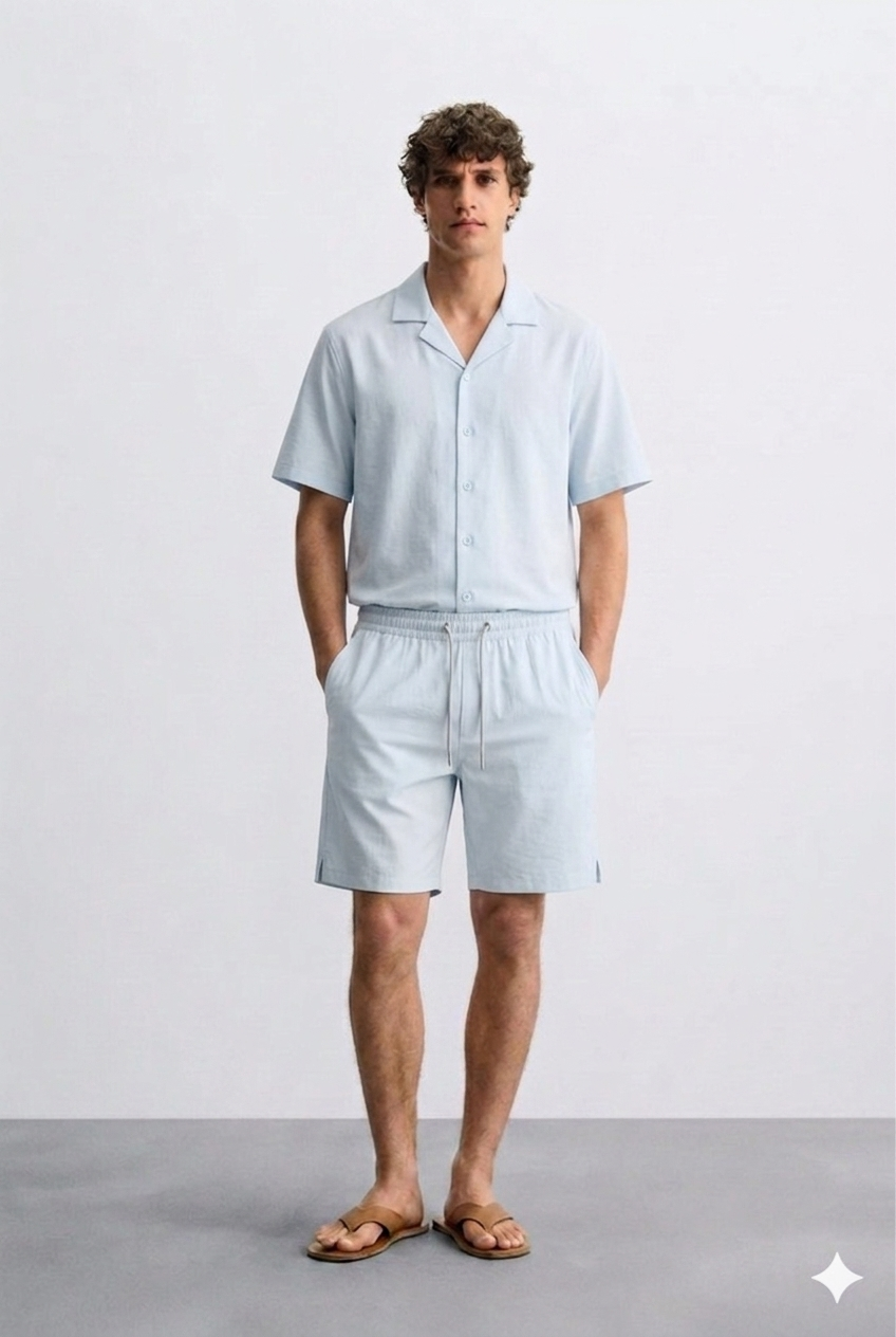 Ensemble Riviera bleu ciel de la marque NO LIMIT, vêtements élégants et confortables pour un look estival.