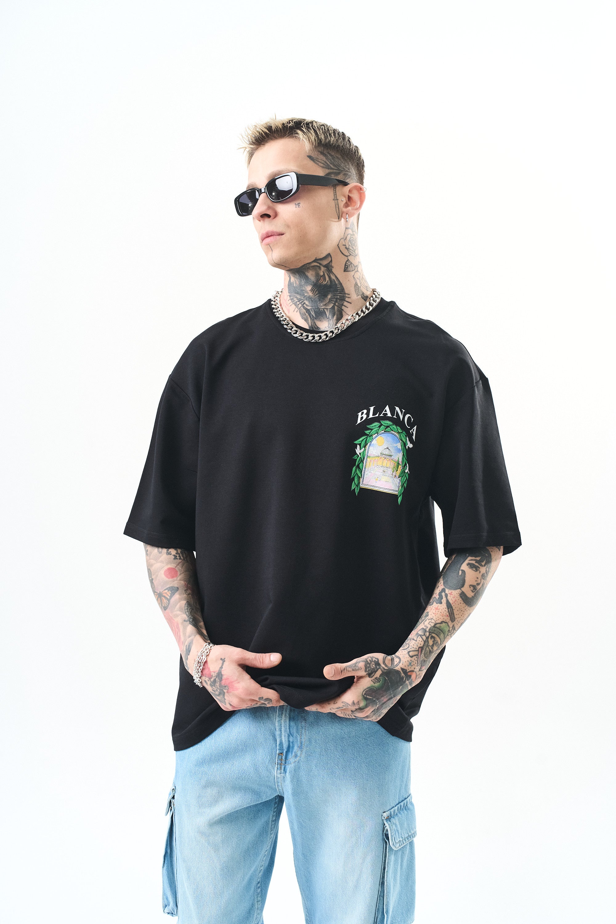 T-shirt - laurier - noir