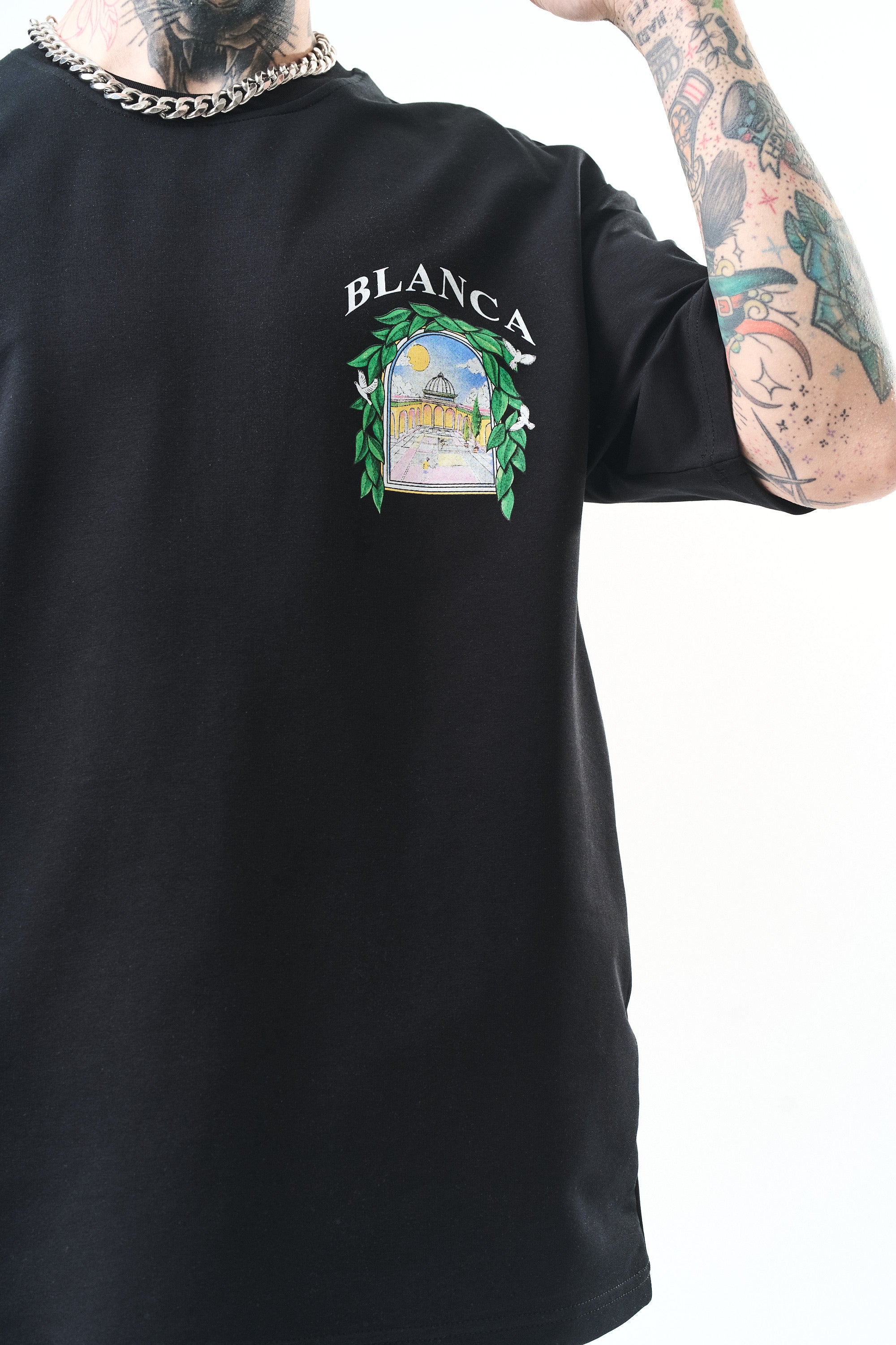 T-shirt - laurier - noir
