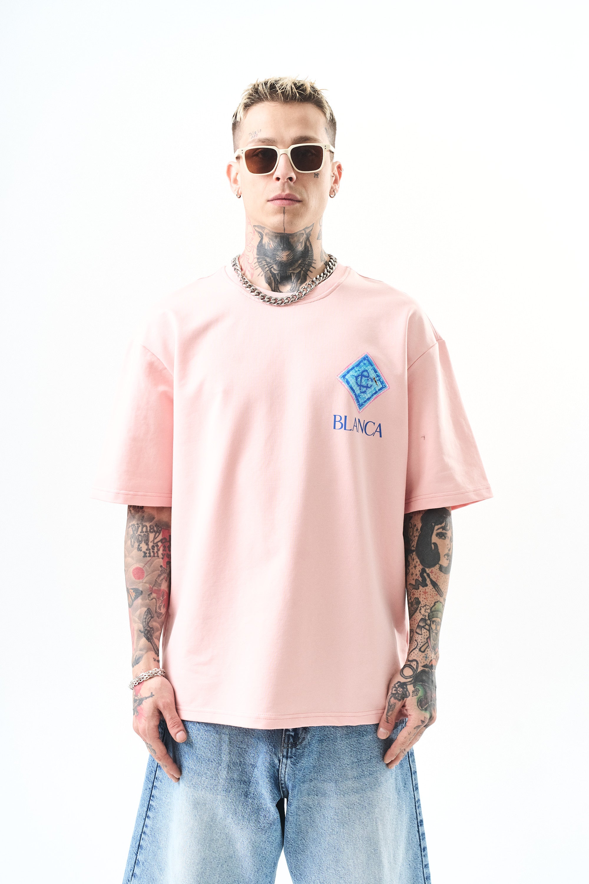 T-shirt - pool - rose