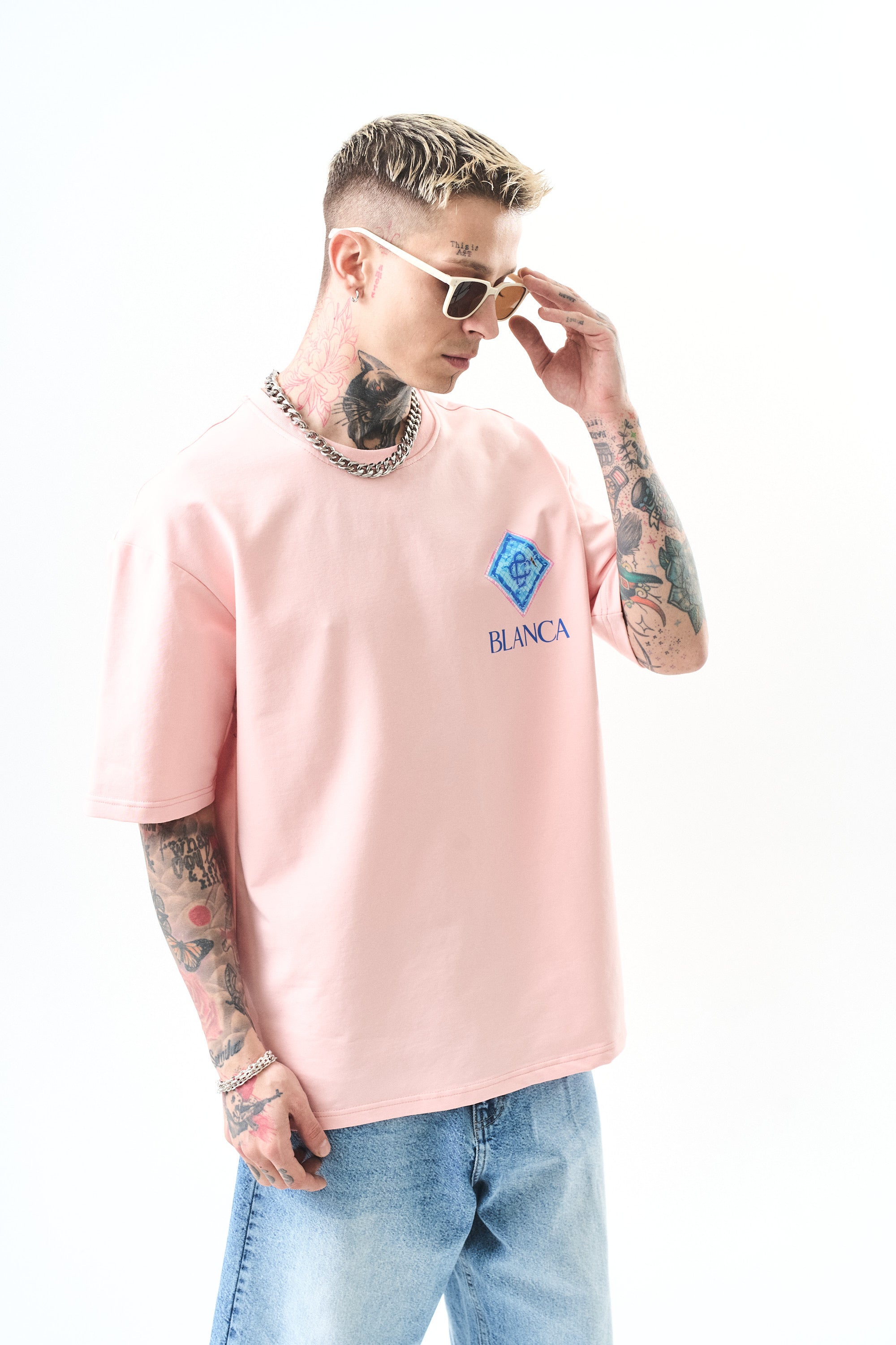 T-shirt - pool - rose