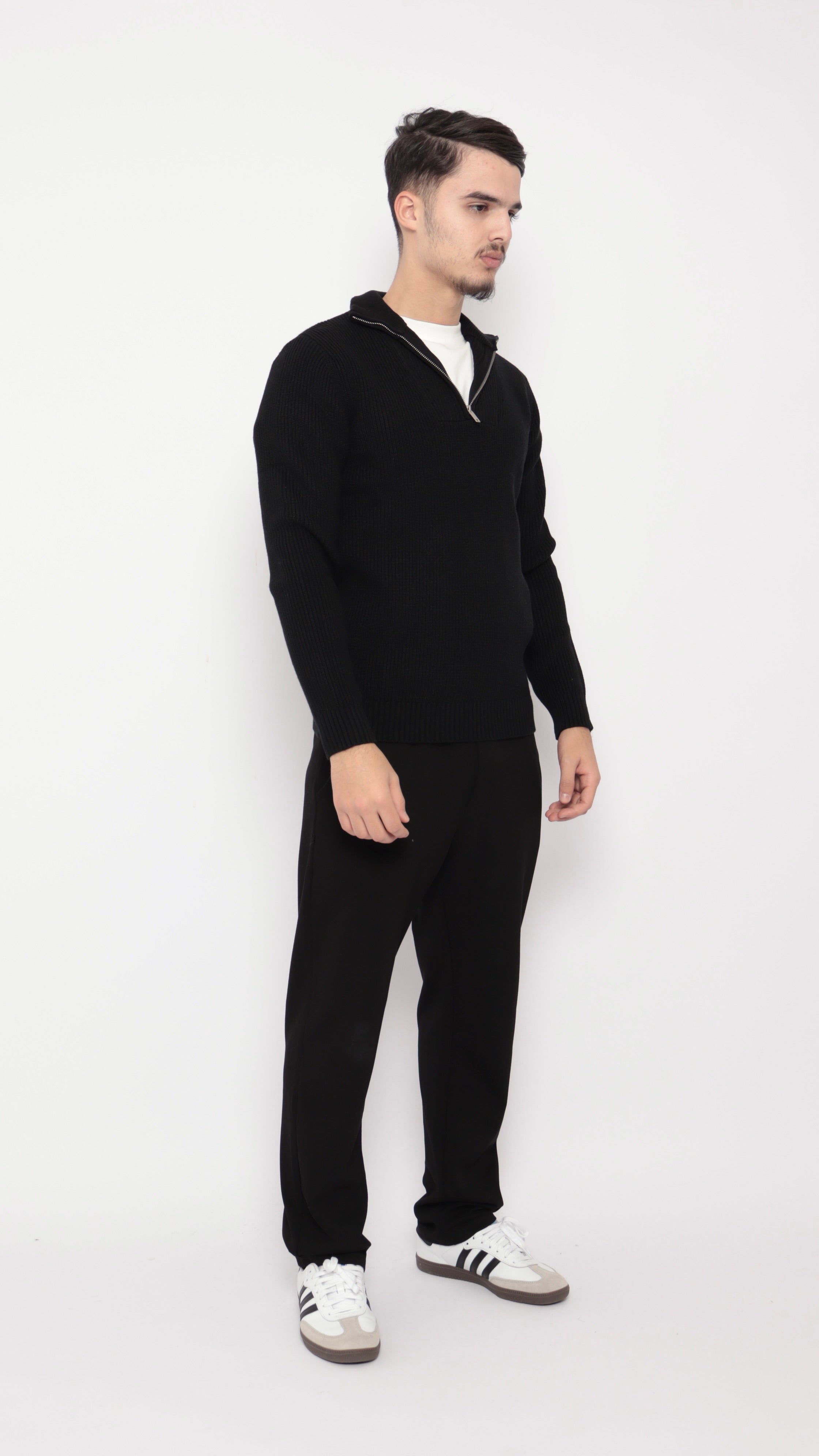 Pull col zip - noir - NO LIMIT