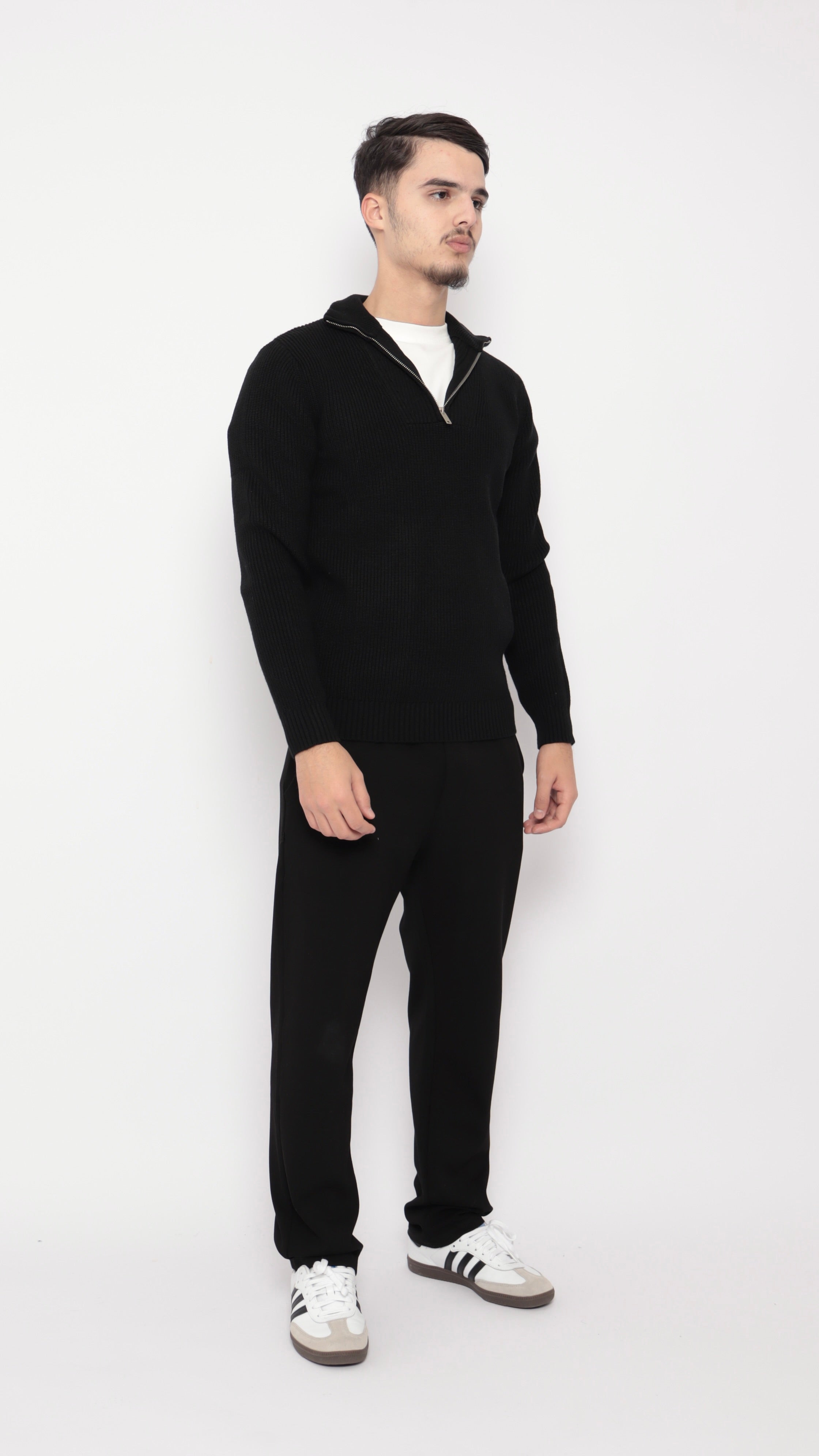 Pull col zip - noir - NO LIMIT