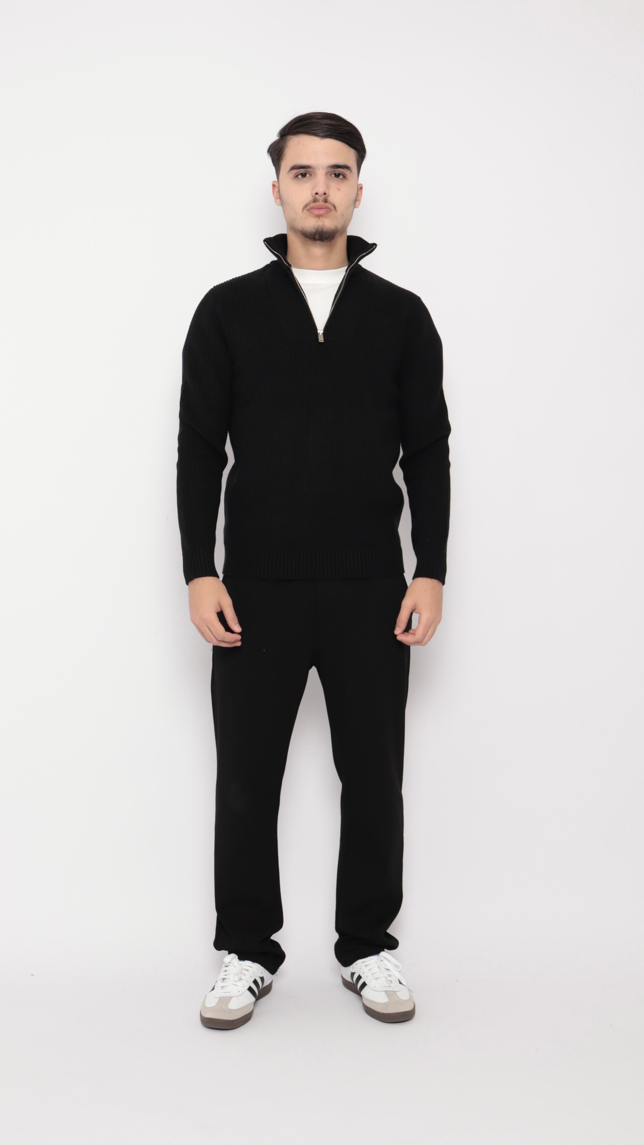 Pull col zip - noir - NO LIMIT