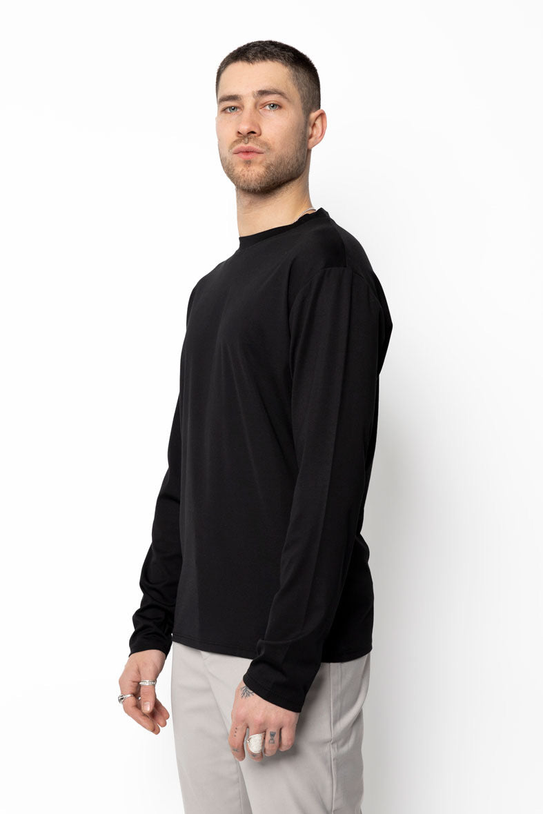Tee-shirt manches longues - noir