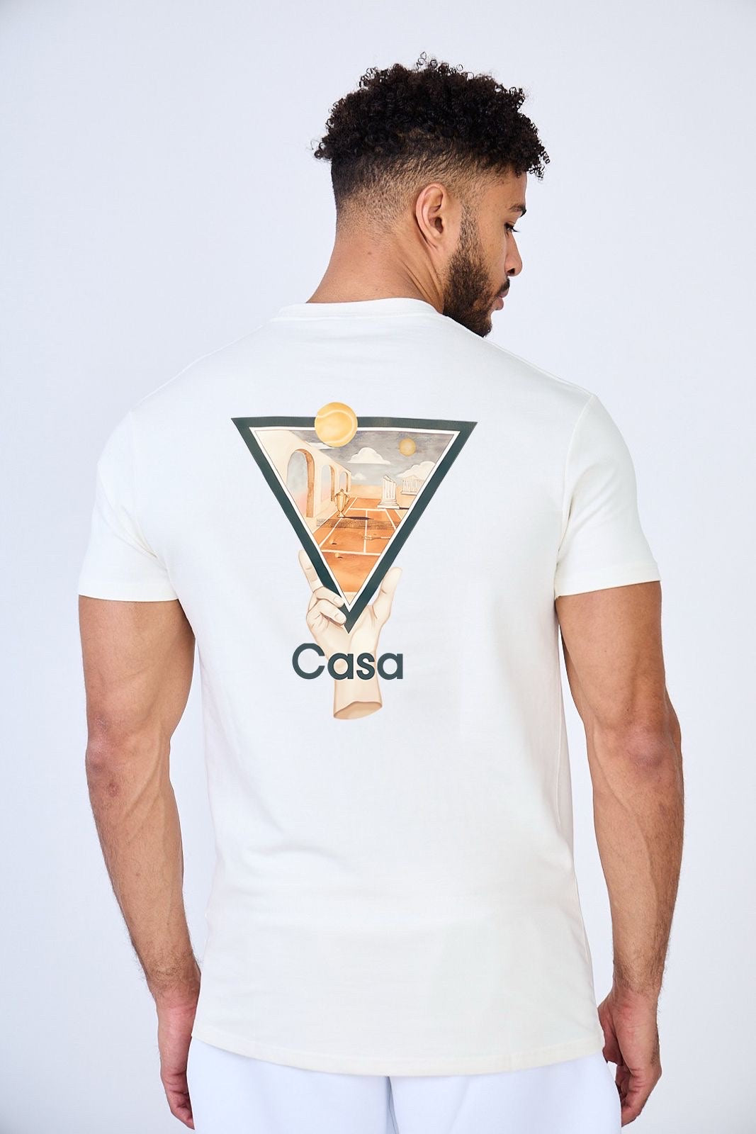T-shirt - triangle - blanc