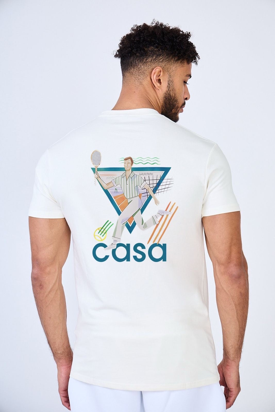 T-shirt casa - tennisman - blanc