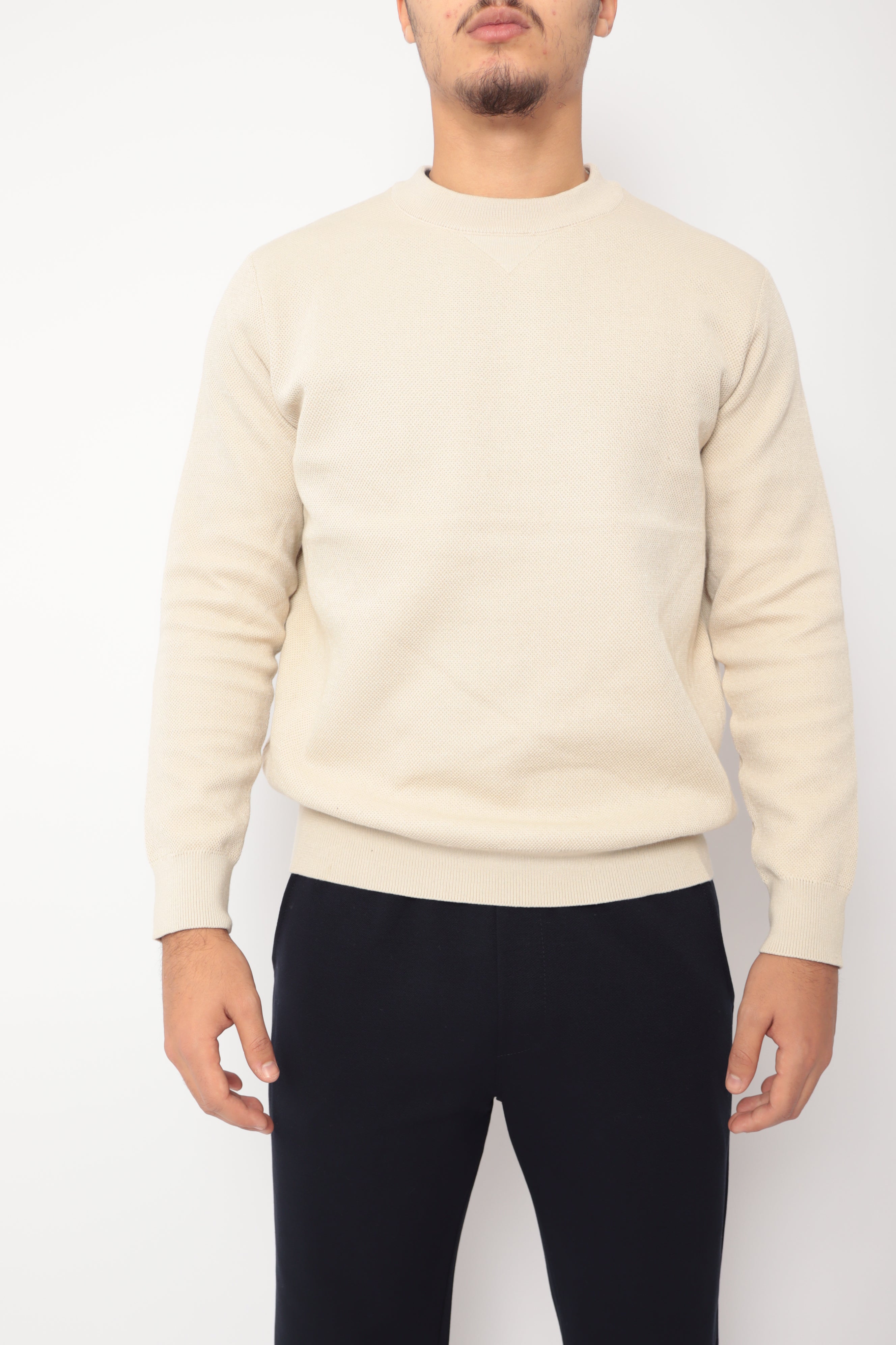 Pull texturé - beige - NO LIMIT