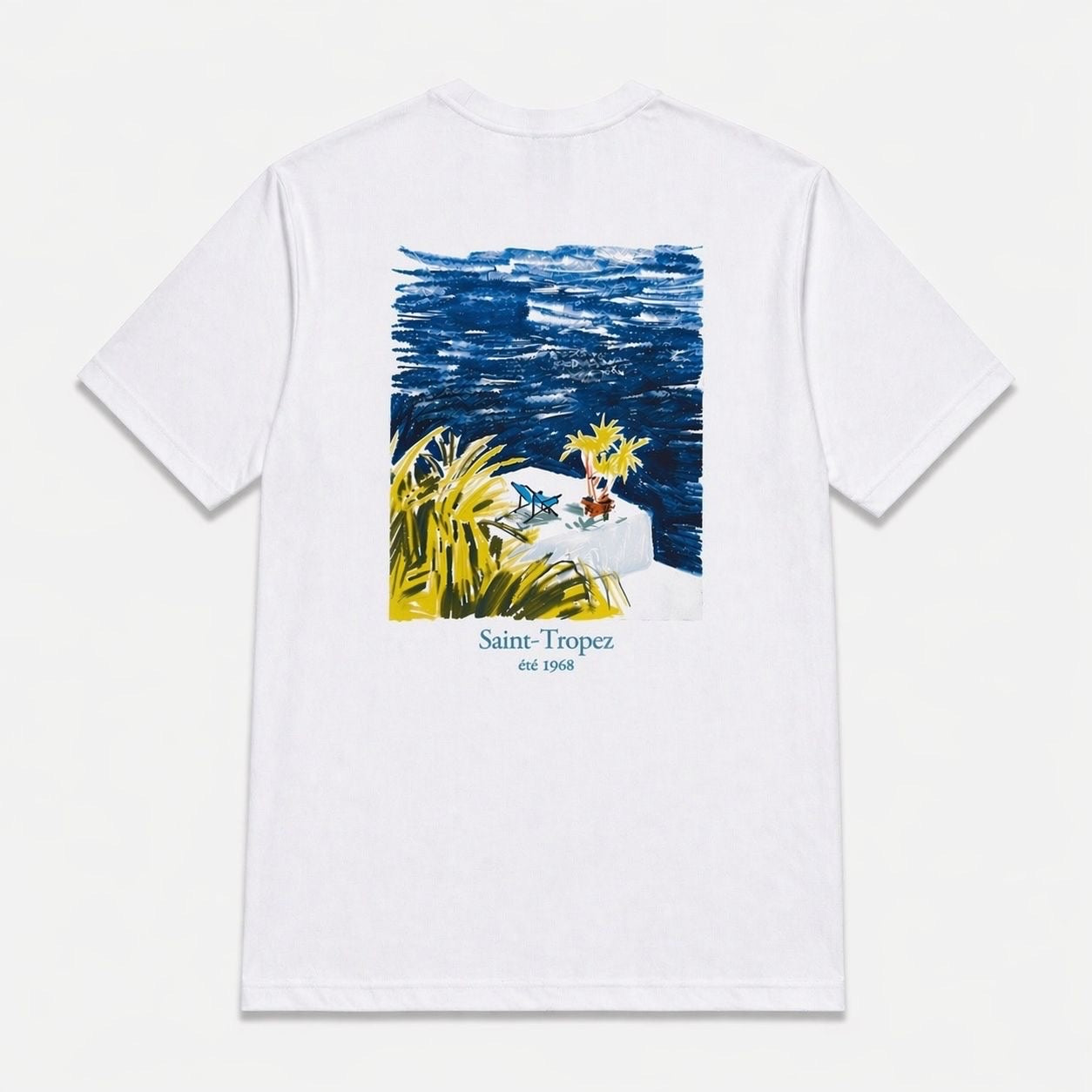 T-shirt blanc NO LIMIT pour homme, style décontracté, tissu en coton, vue de face, mode casual et confortable