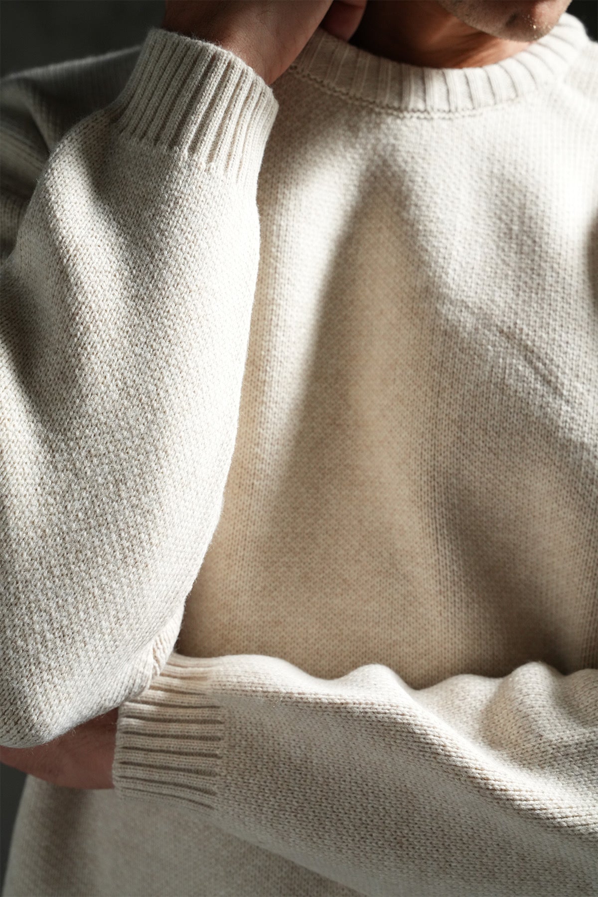 Pull en maille épaisse - beige - NO LIMIT