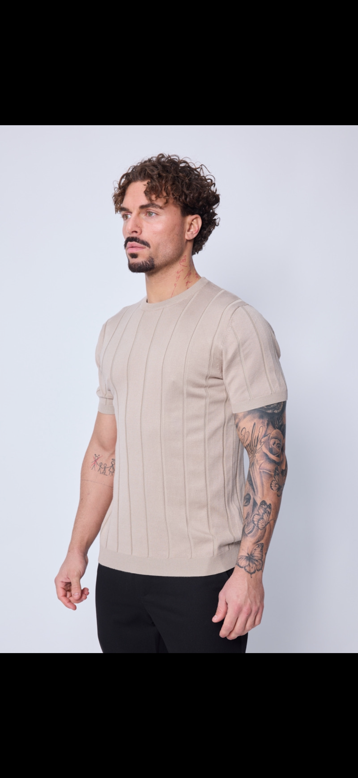 T-shirt à détails - beige