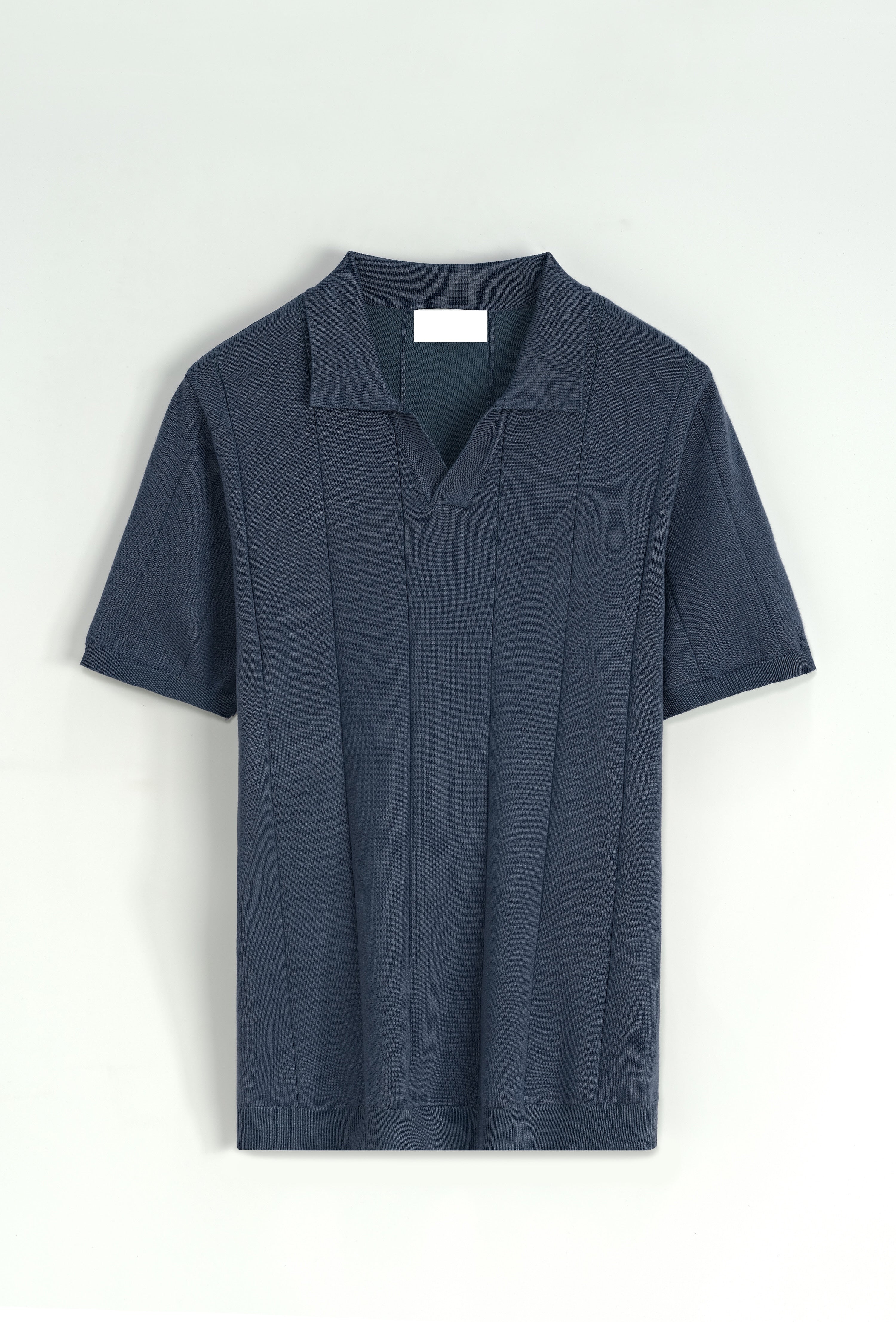polo à détails - bleu marine
