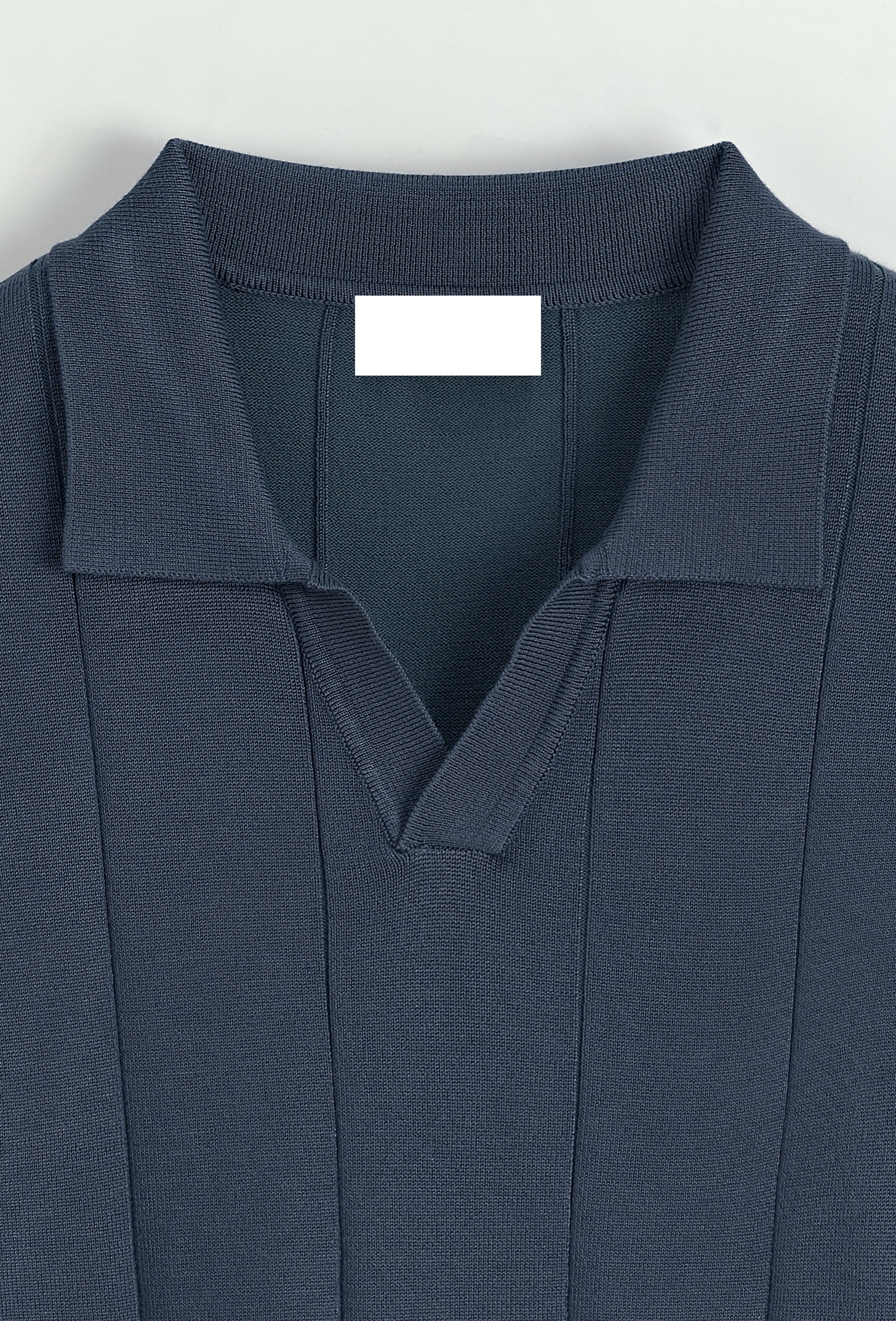 polo à détails - bleu marine