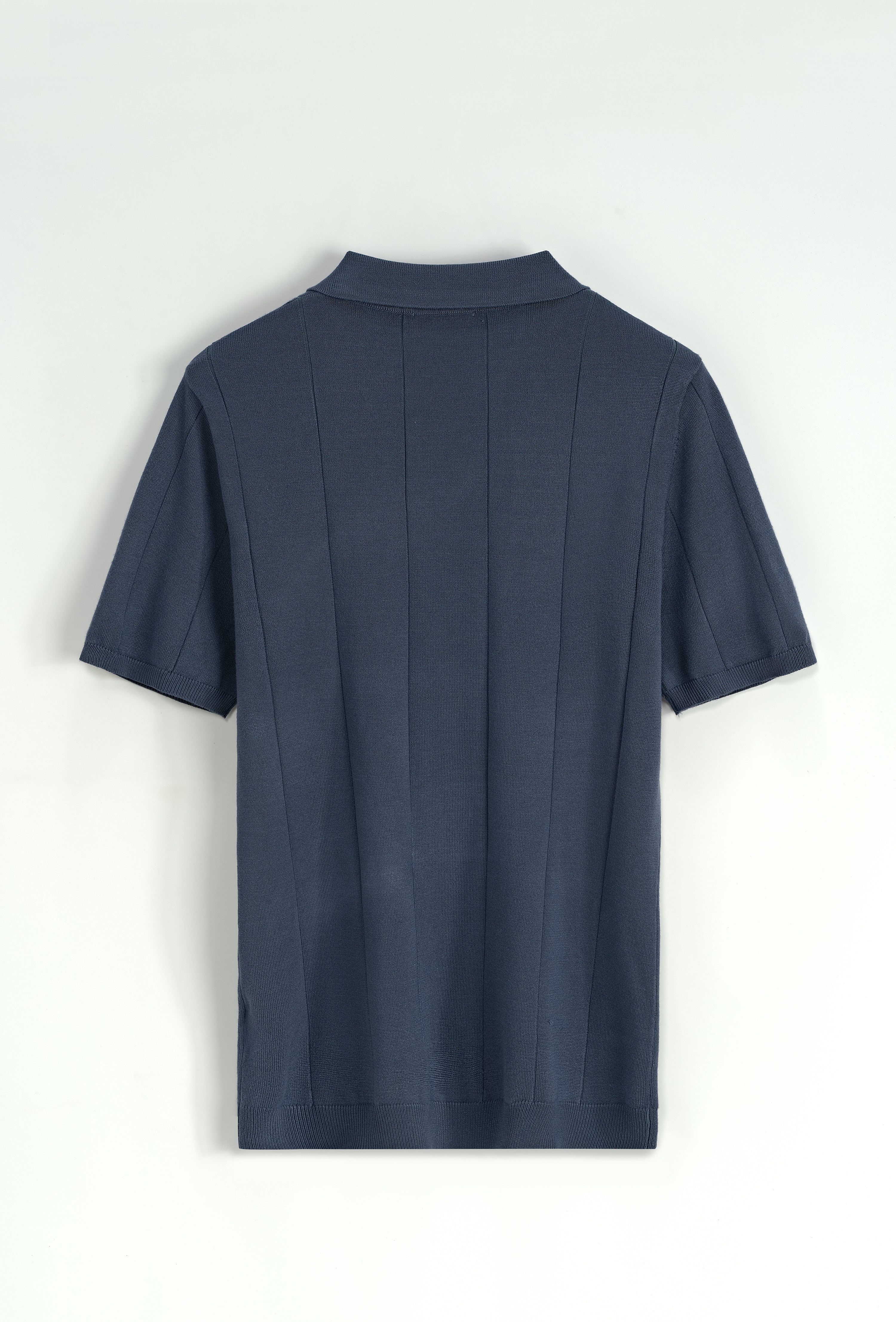 polo à détails - bleu marine