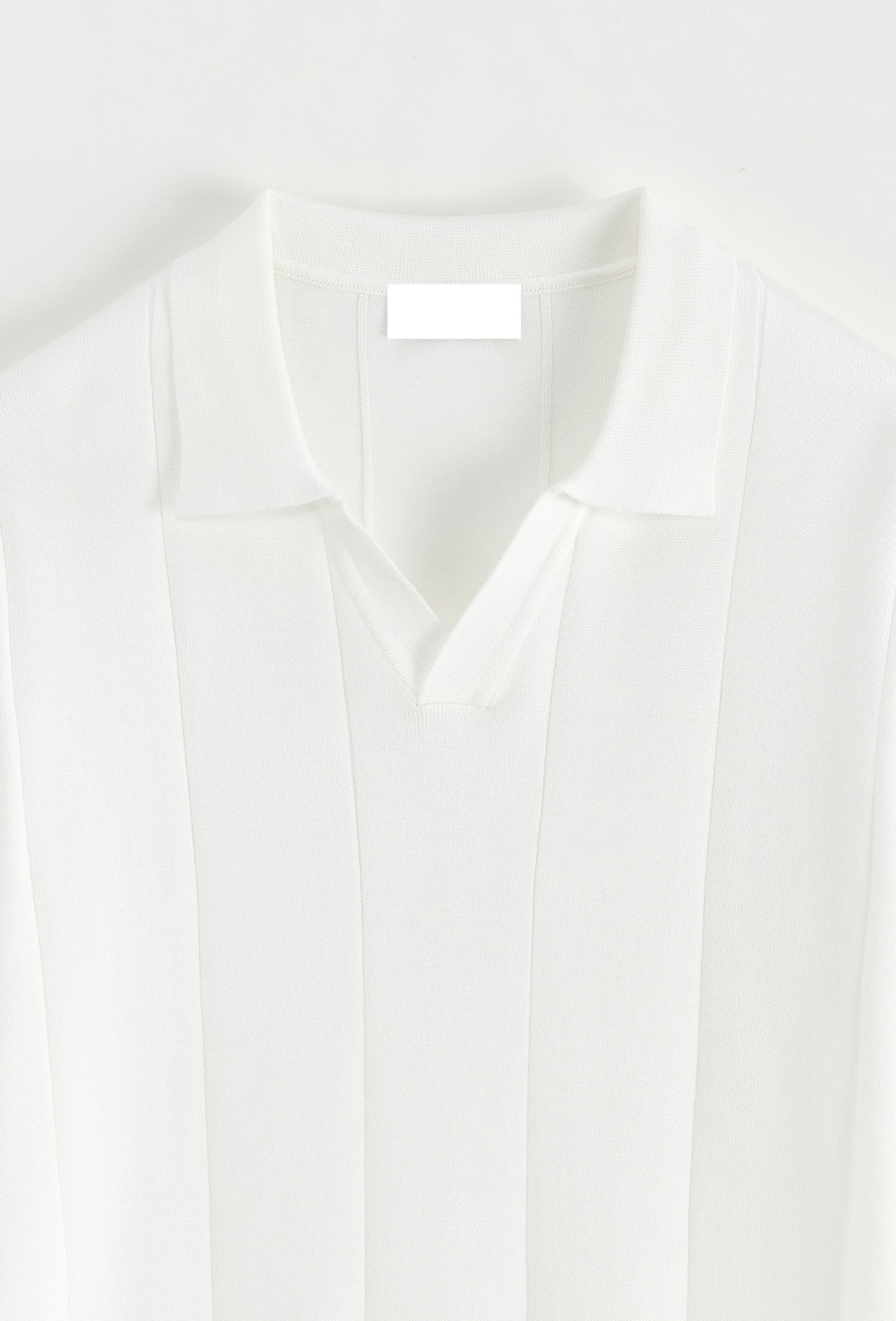 polo à détails - blanc