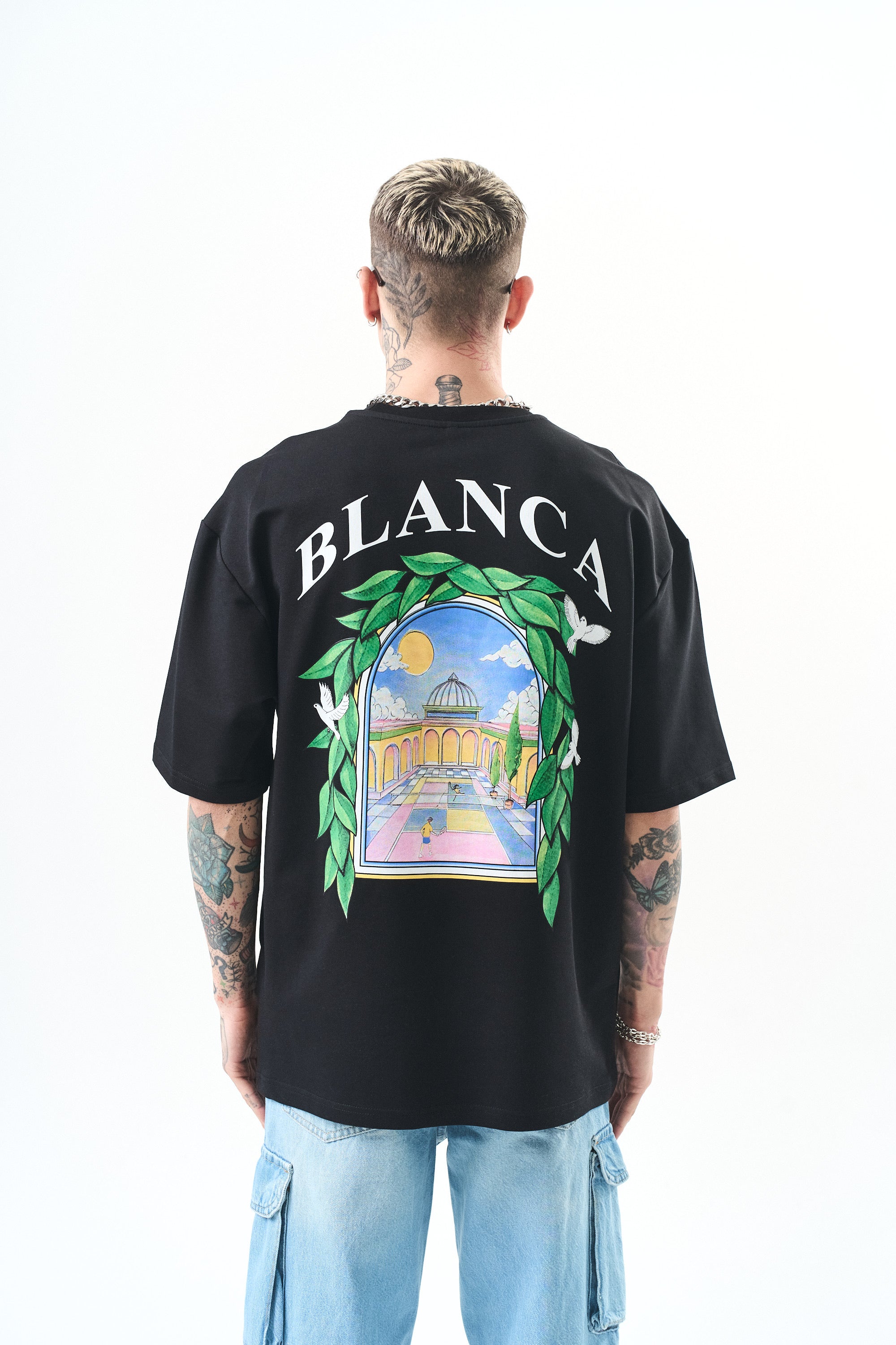 T-shirt - laurier - noir