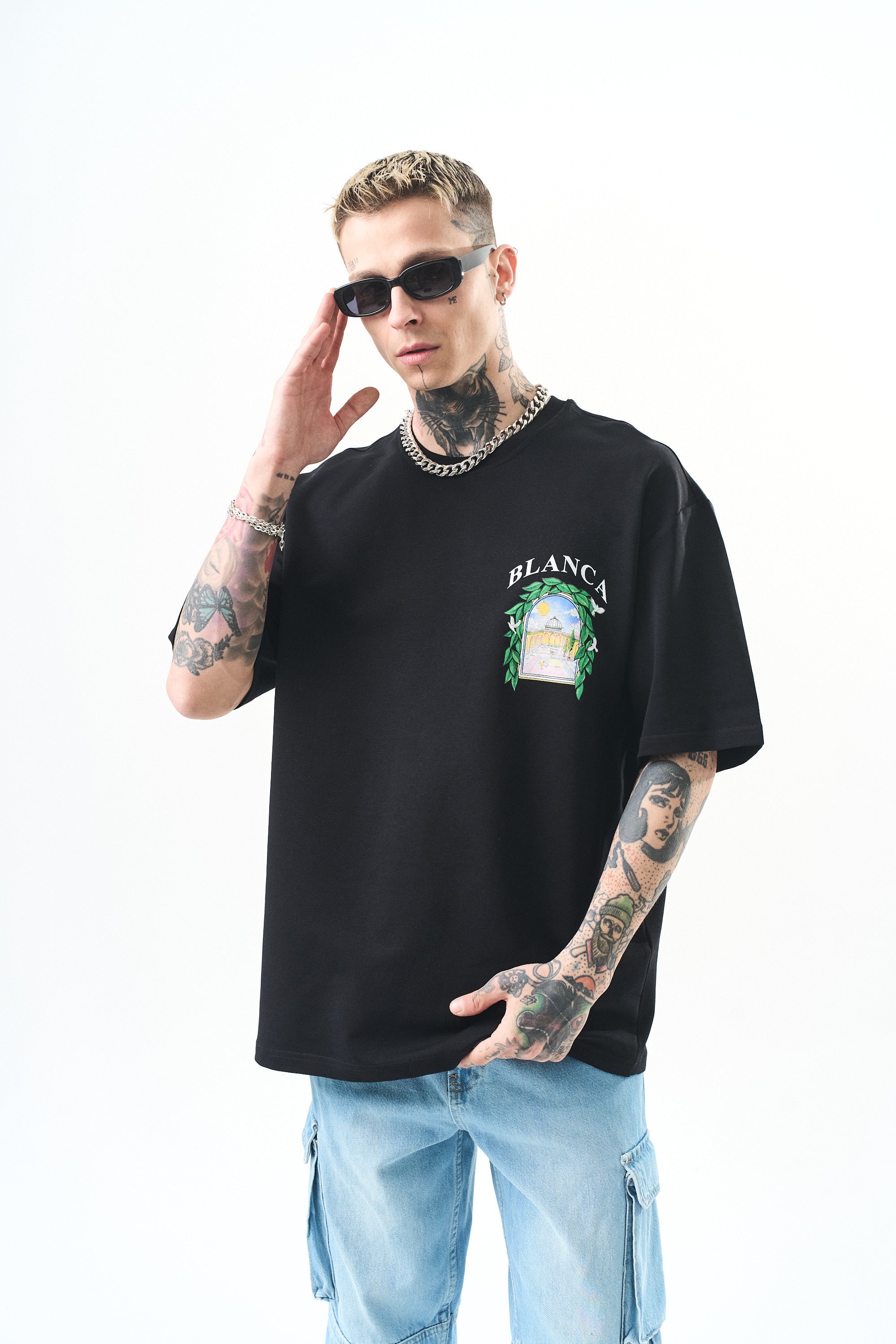 T-shirt - laurier - noir