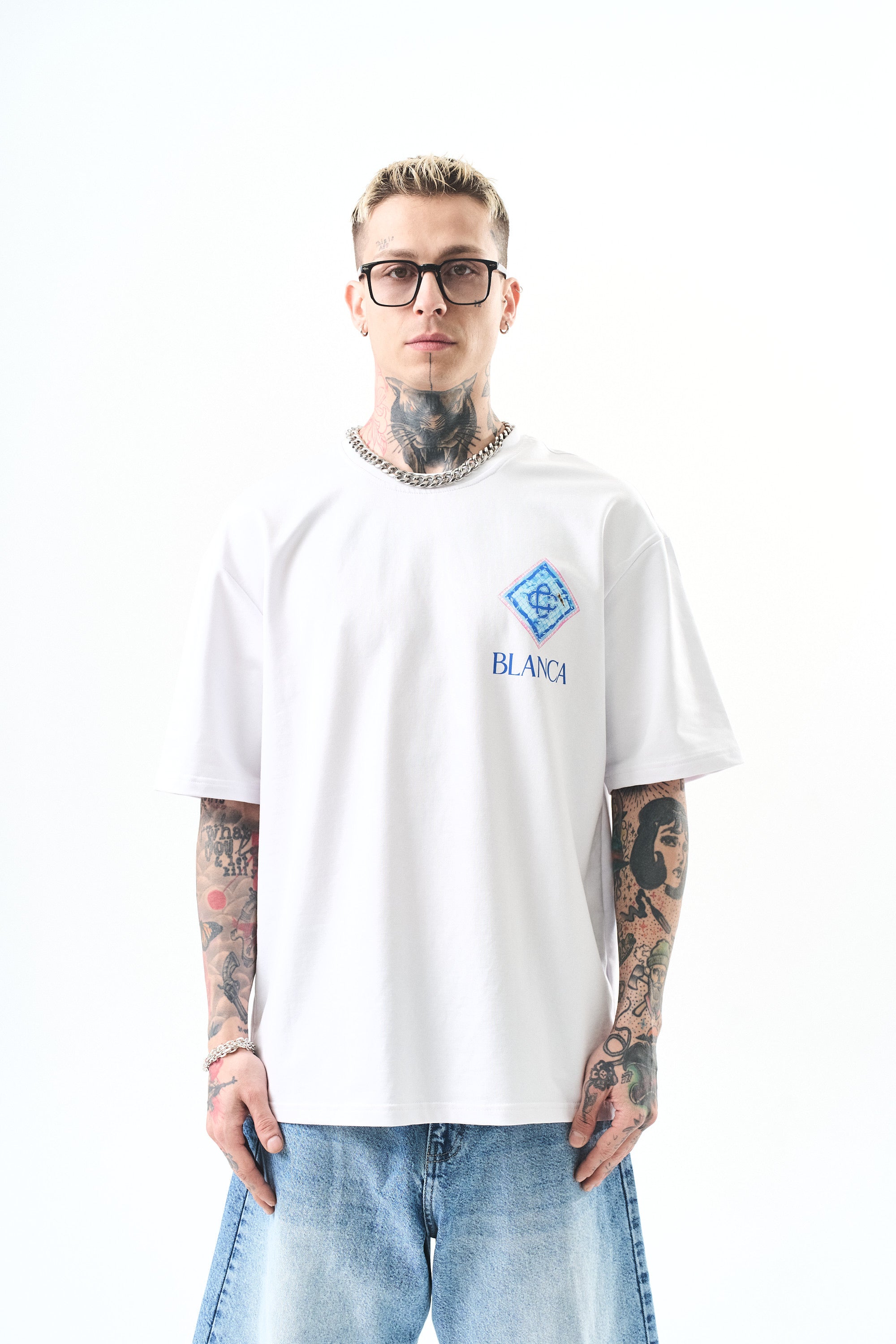 T-shirt - pool - blanc