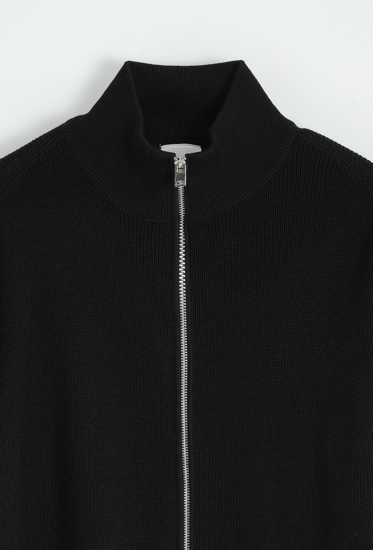 Veste maille texturé - noir - NO LIMIT