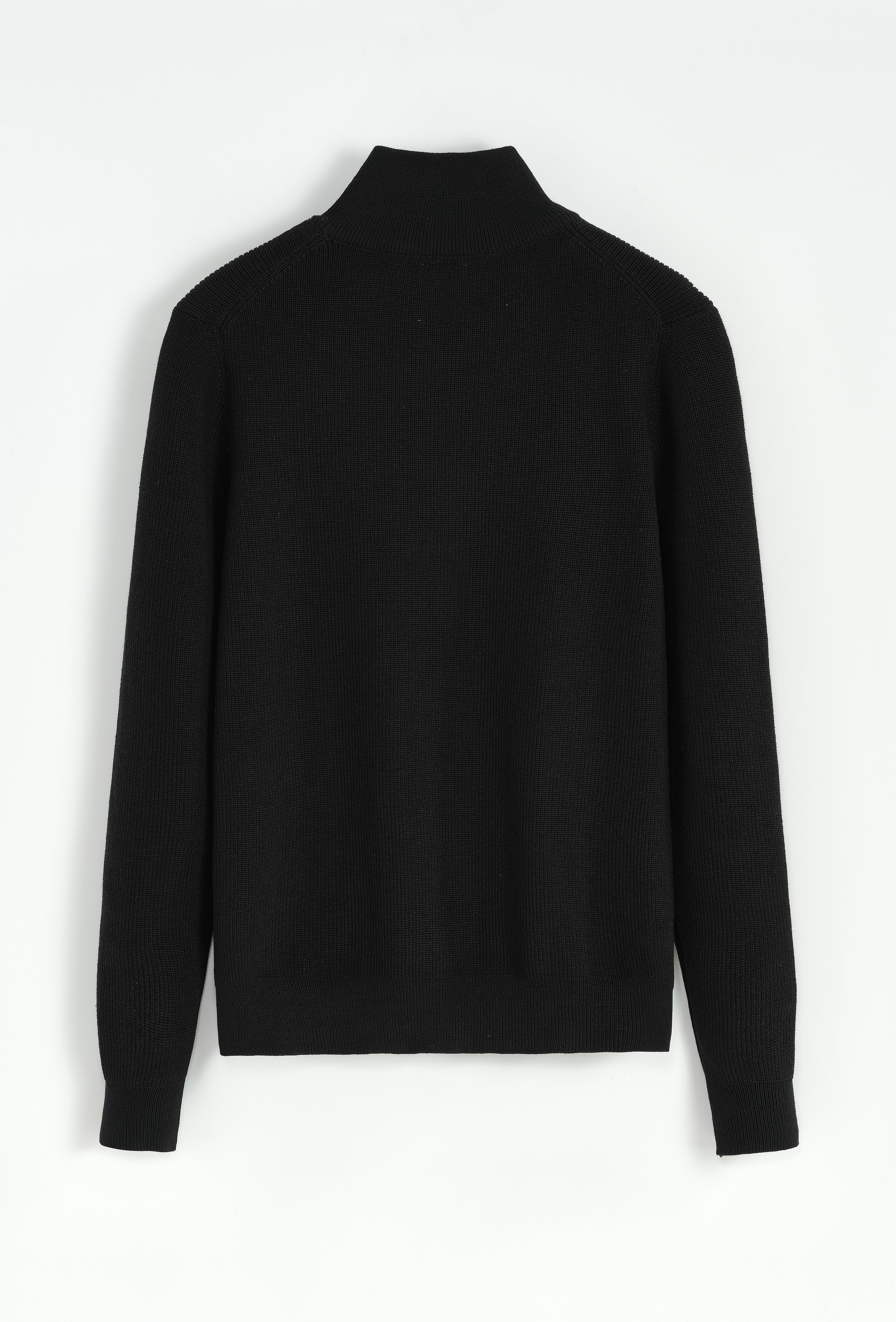 Veste maille texturé - noir - NO LIMIT