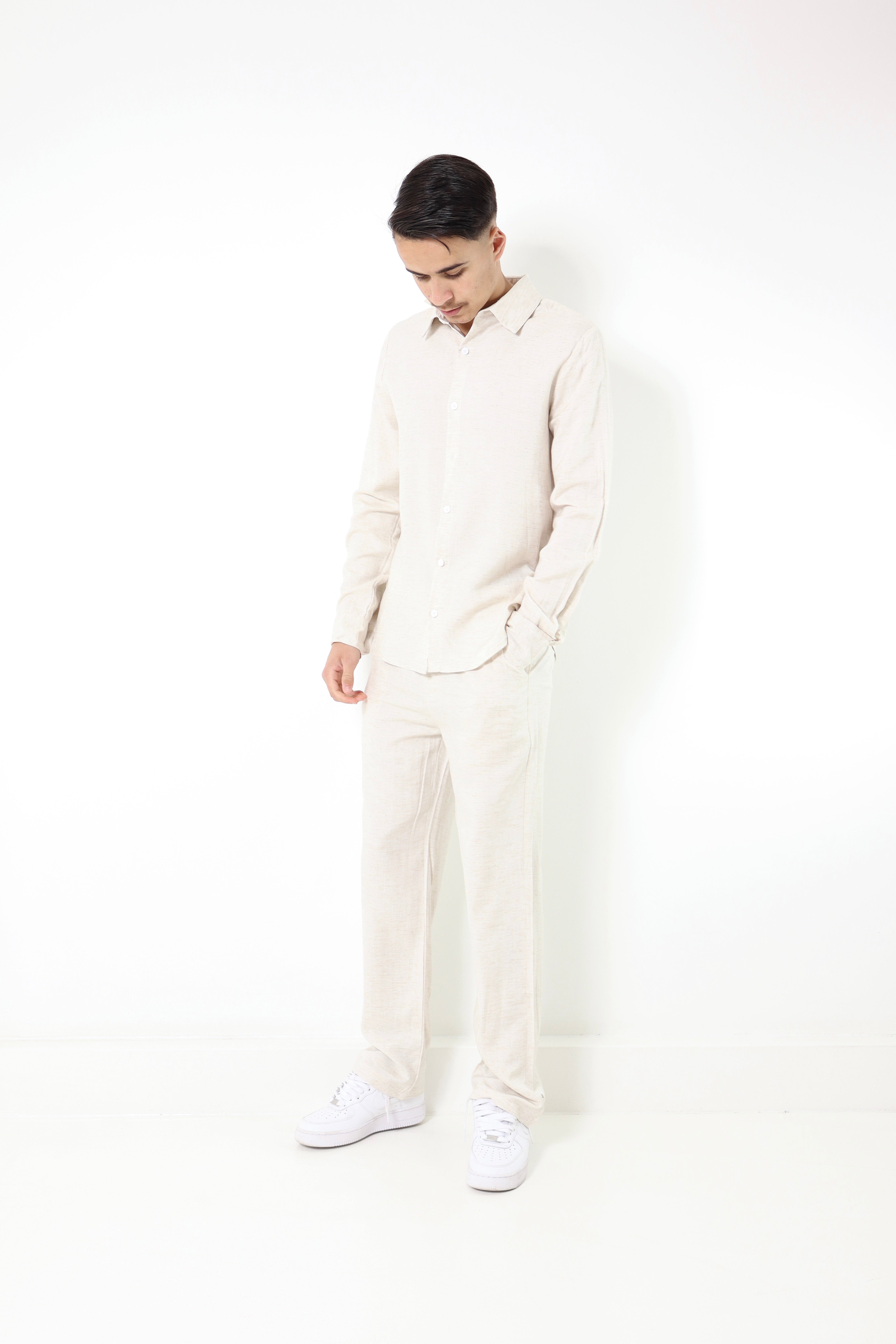 Ensemble lino - beige