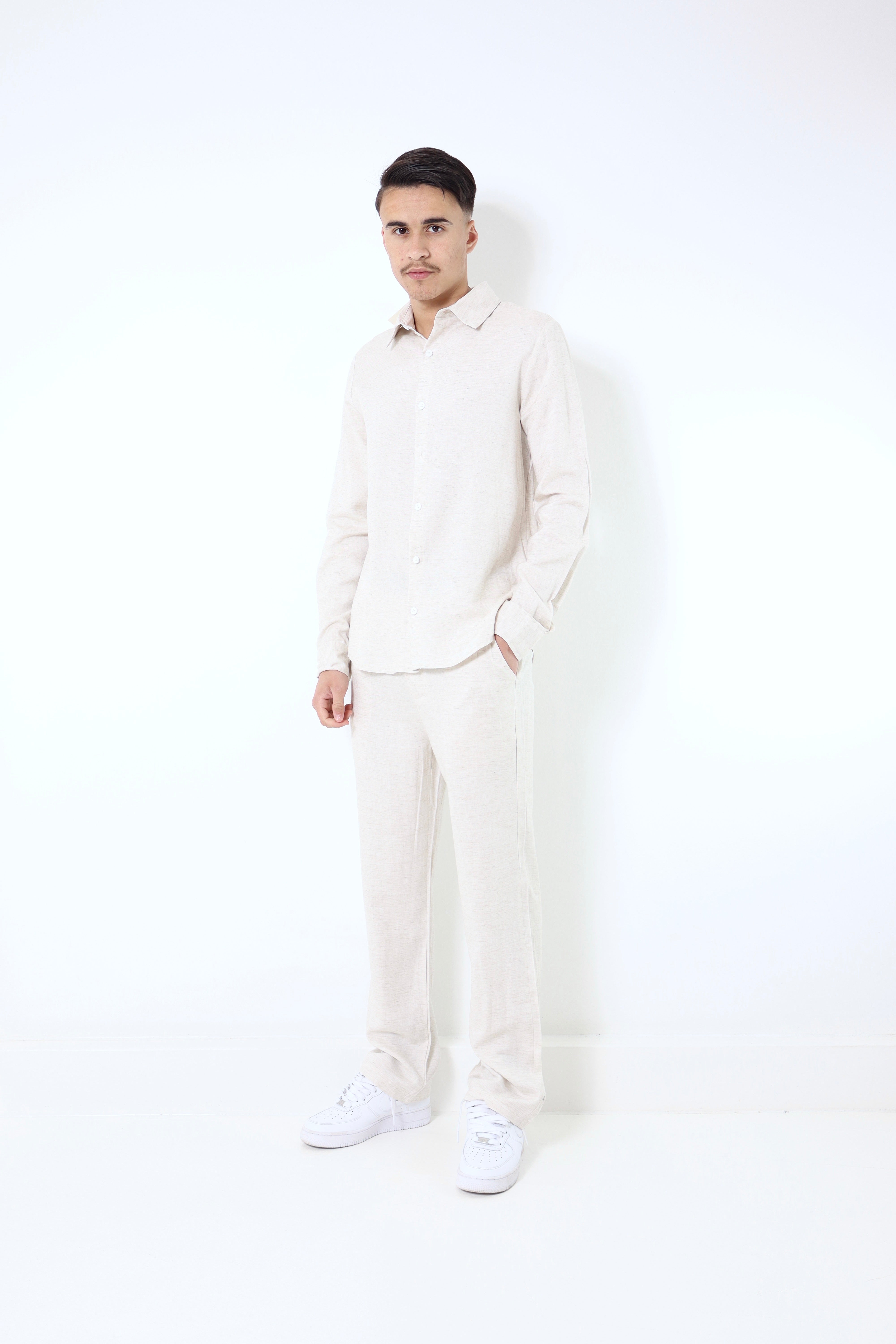 Ensemble lino - beige