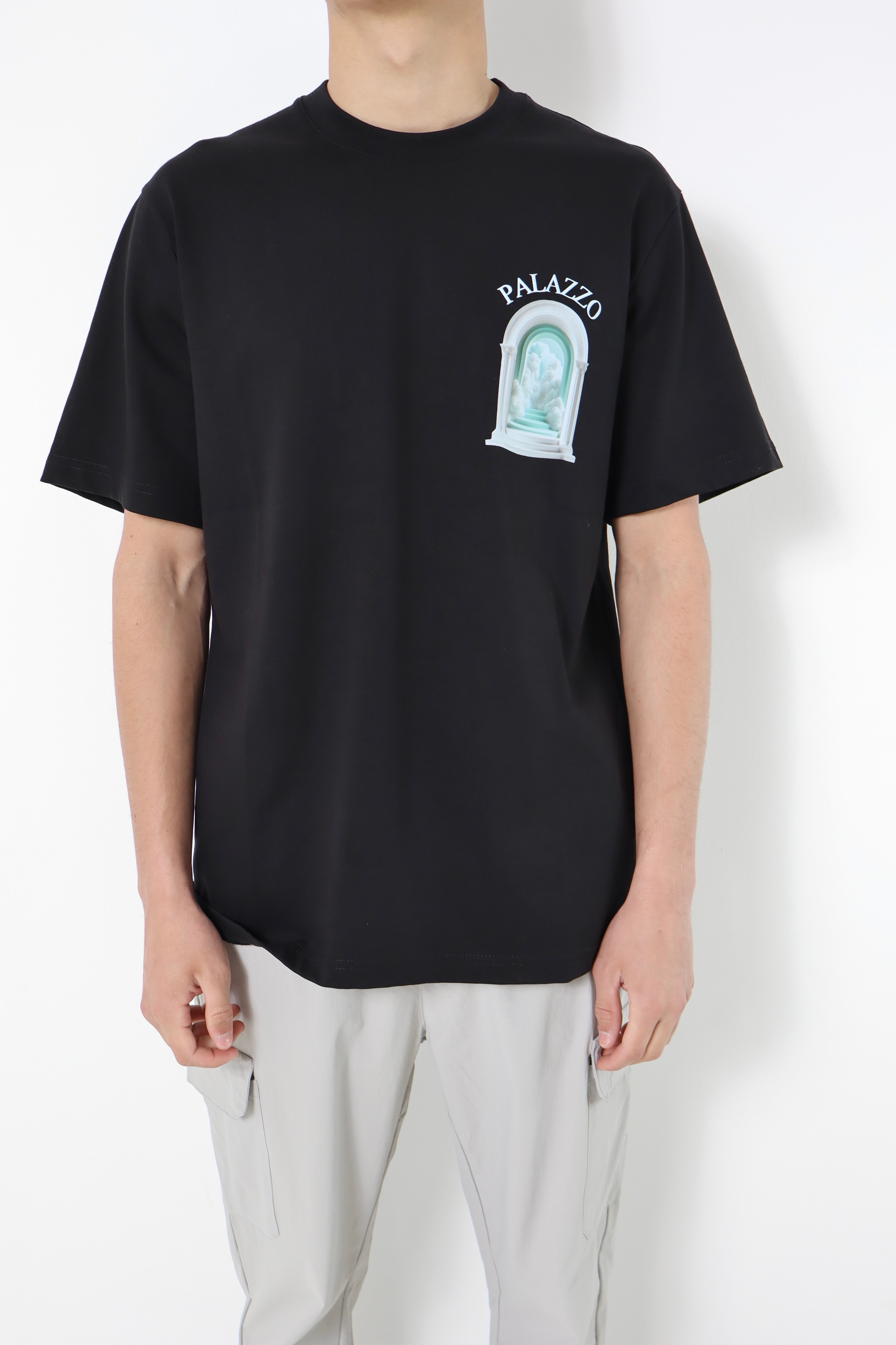 T-shirt - palazzo - noir