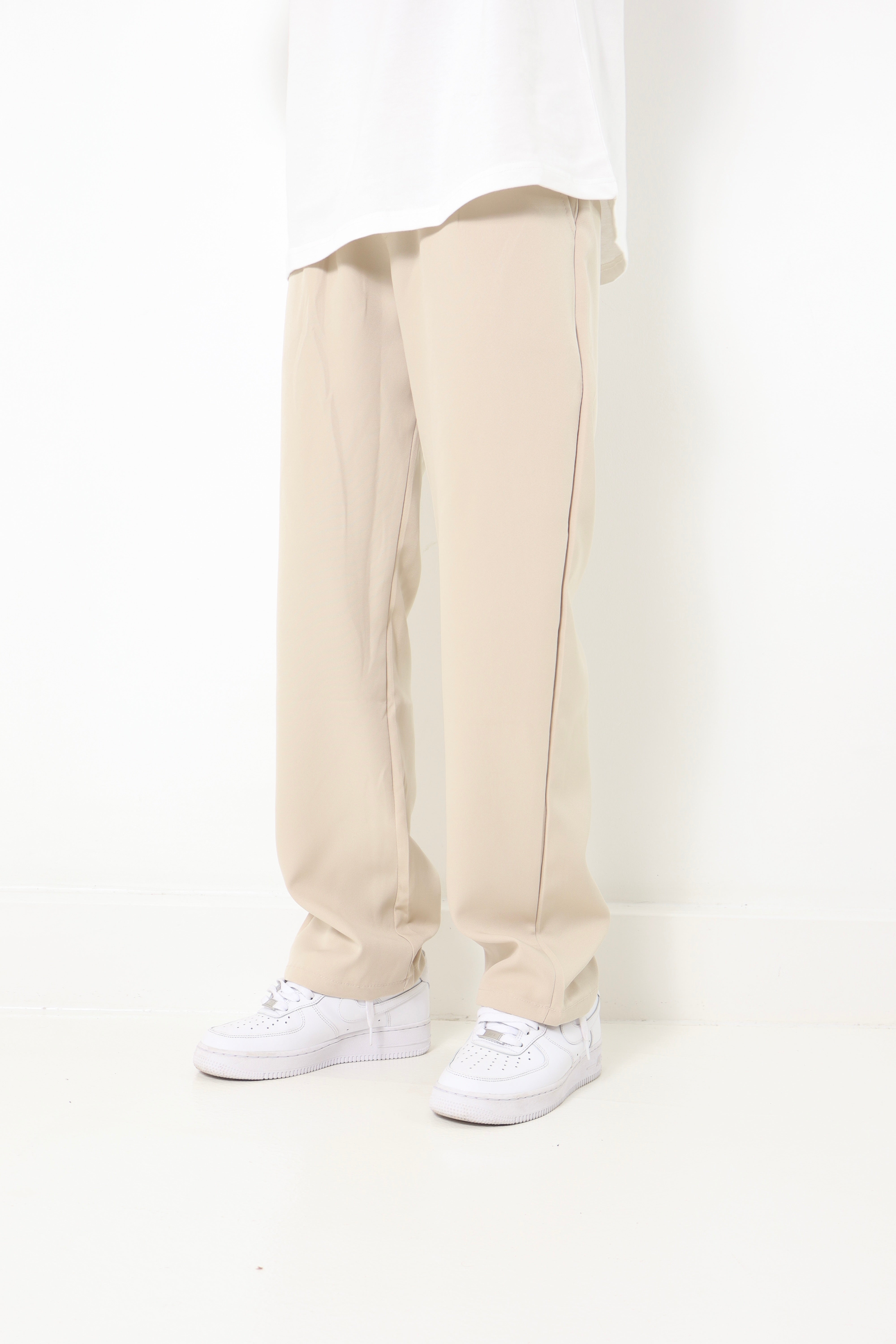 Pantalon fluide - évasé - beige