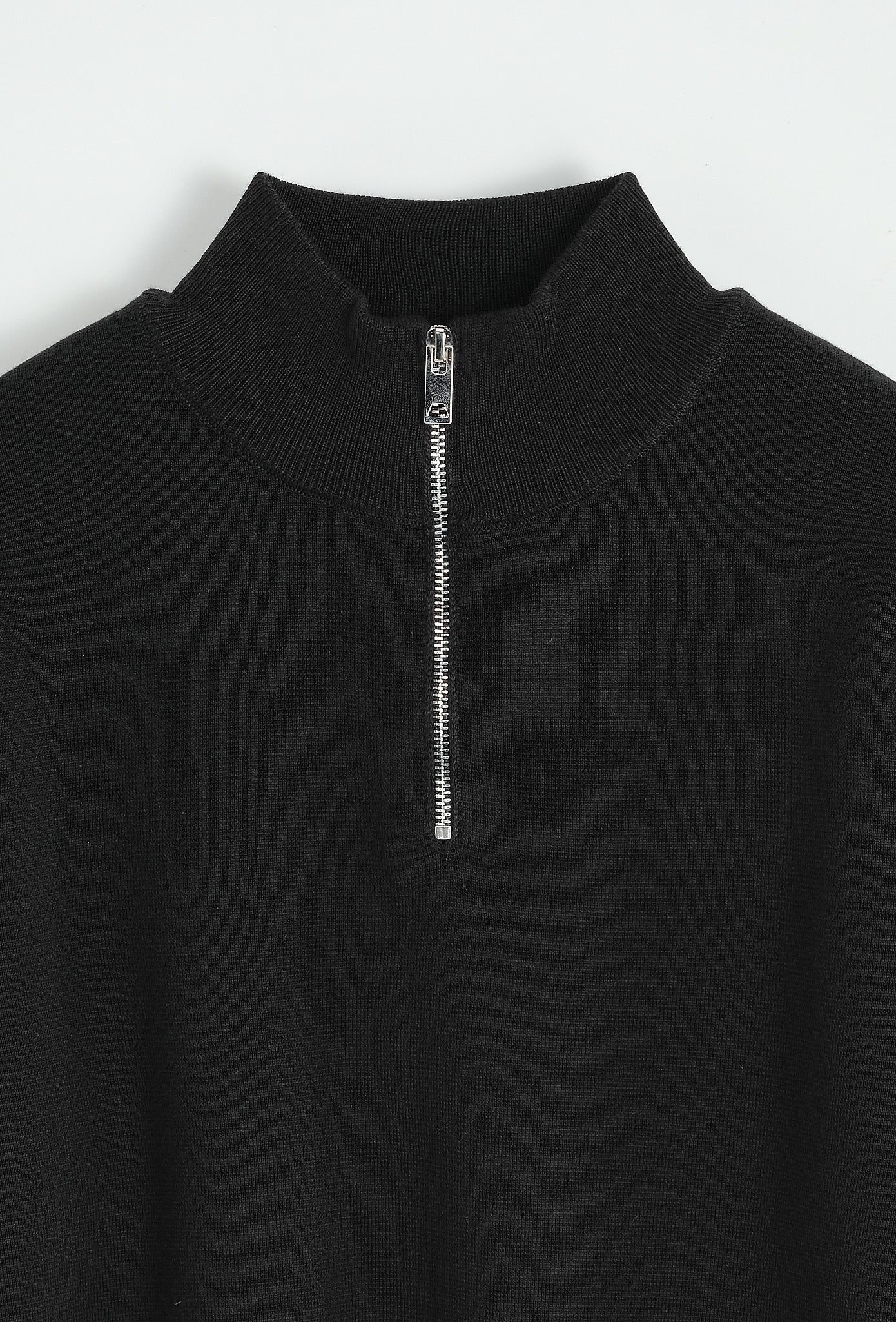 Pull à zip texturé - noir - NO LIMIT