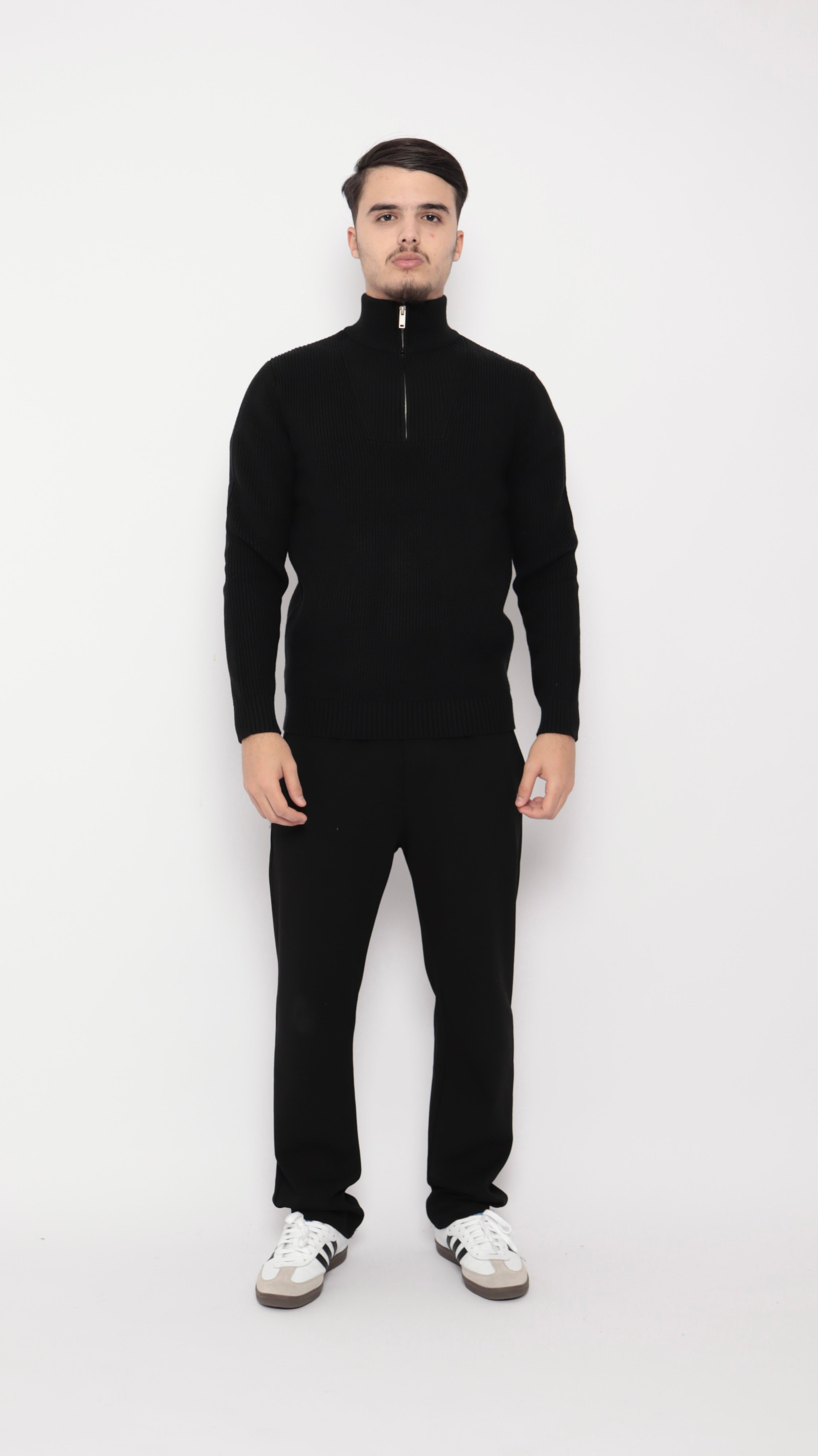 Pull col zip - noir - NO LIMIT