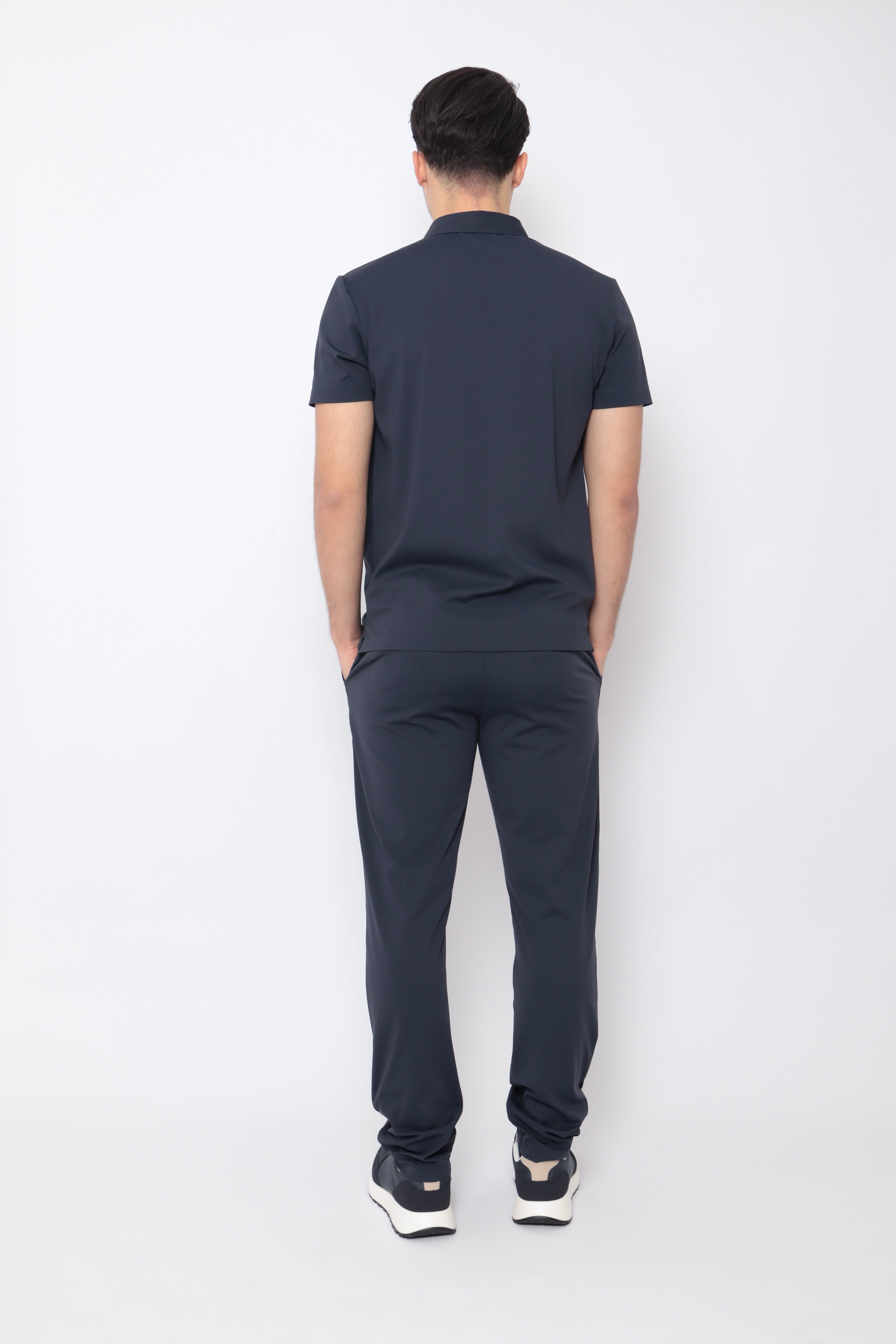 Ensemble Monaco bleu marine NO LIMIT, vêtements pour homme, vue frontale de l'ensemble porté.