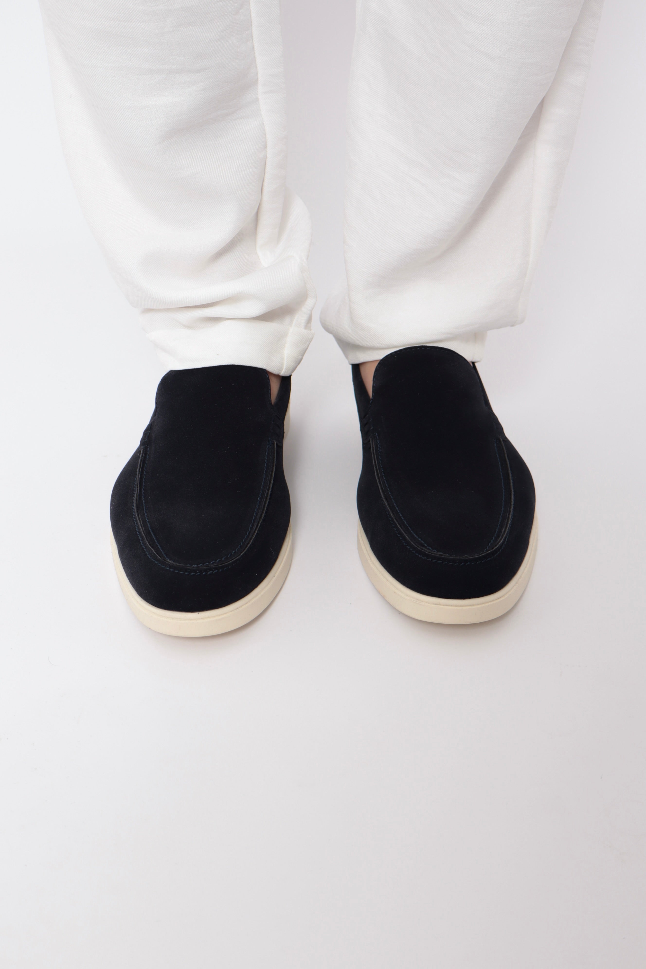 Mocassins bleus marine NO LIMIT pour hommes, chaussures de baskets élégantes en cuir avec lacets.