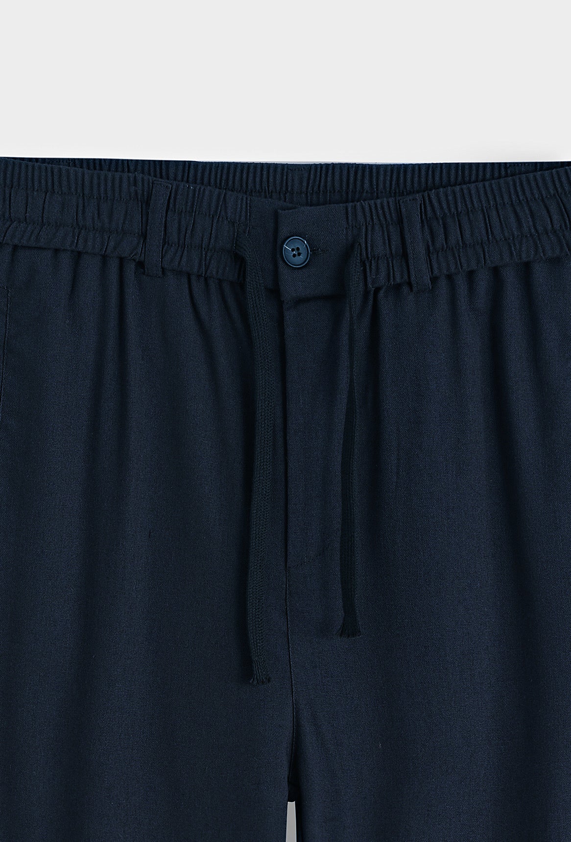 Pantalon effet lin bleu marin de la marque NO LIMIT, coupe élégante et décontractée pour homme.