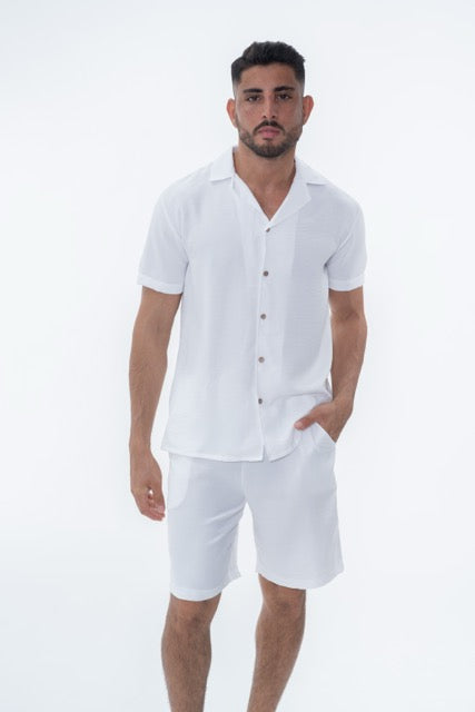 Ensemble Rio blanc de la marque NO LIMIT, vêtement pour femme, montrant la veste et la jupe assorties.