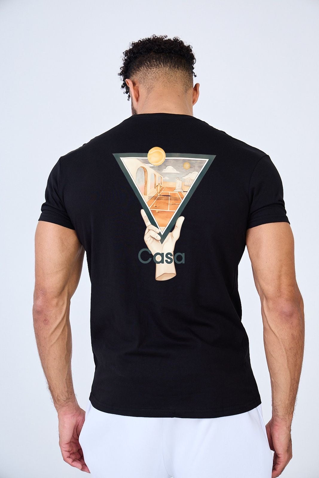 T-shirt casa - triangle - noir