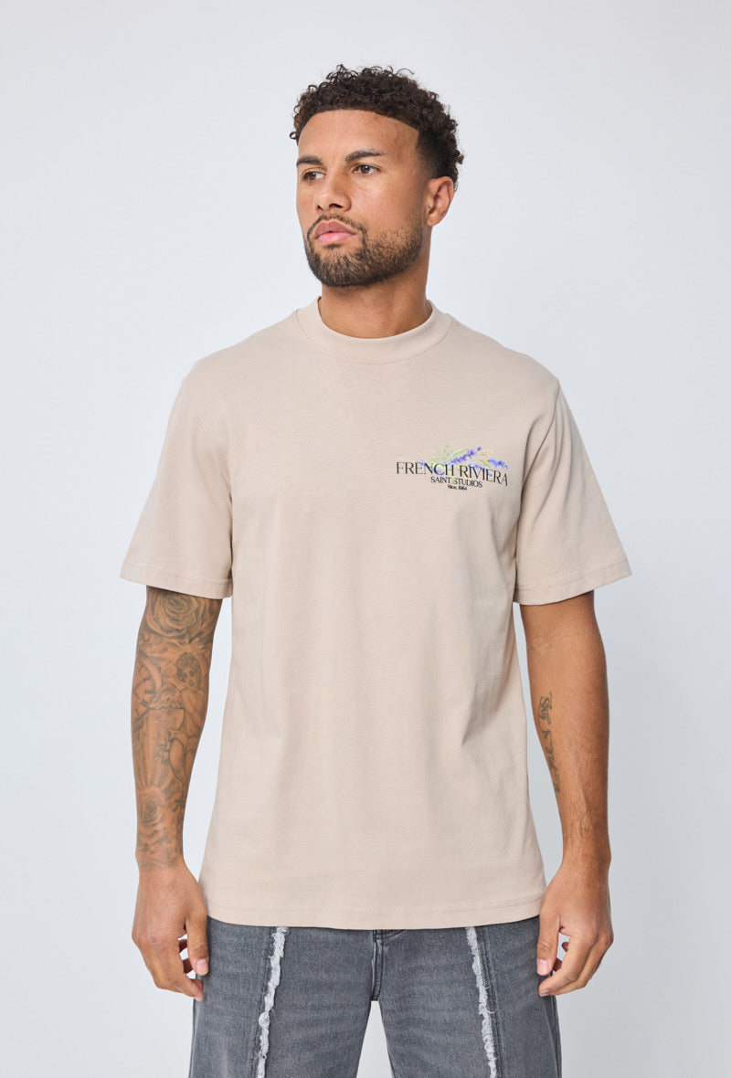 T-shirt - french riviera - beige