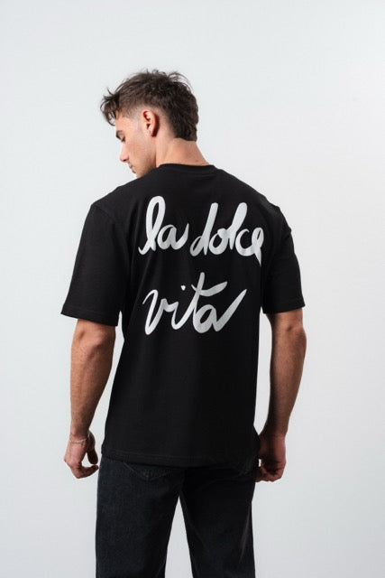 T-shirt noir Dolce Vita de la marque NO LIMIT, vue de face, en coton confortable et style décontracté.
